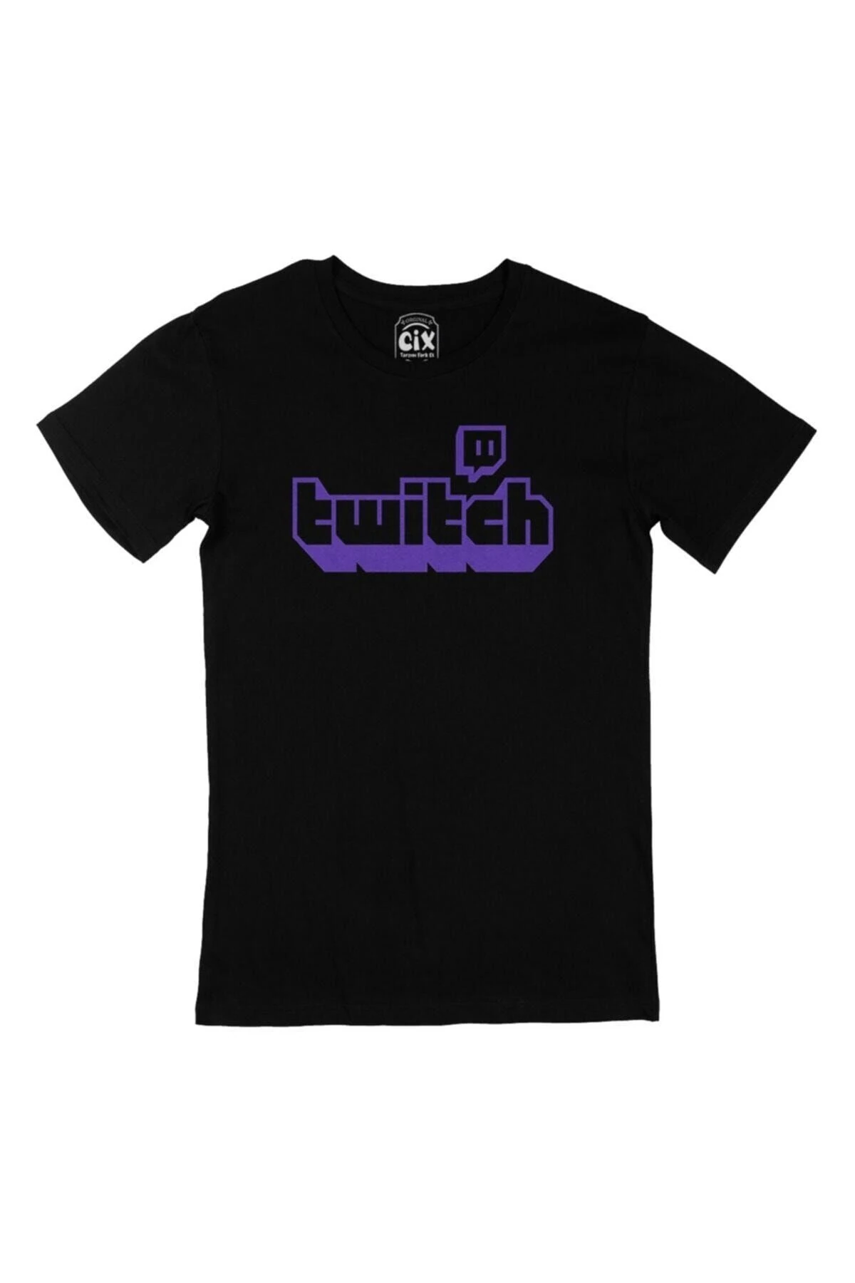 Unisex Twitch Siyah Tişört