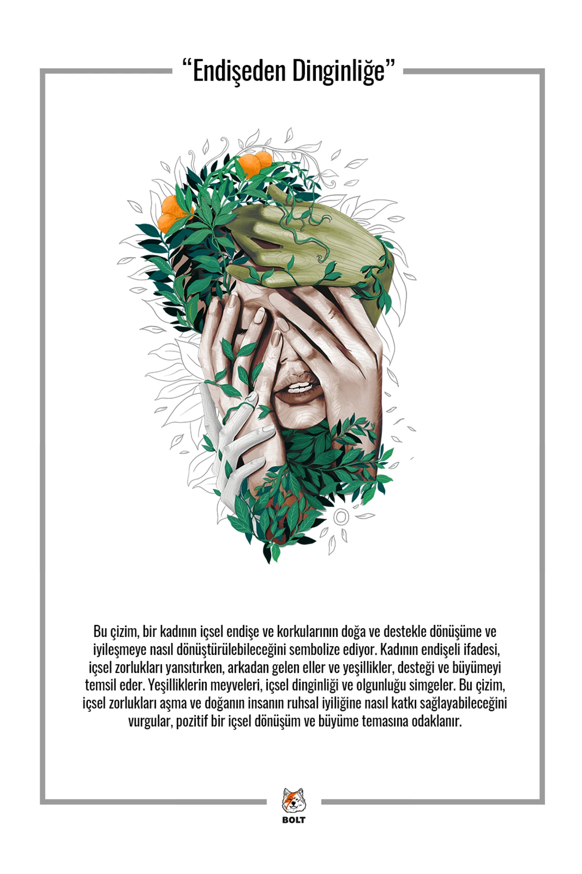 Endişeden Dinginliğe Özel Tasarım Tişört