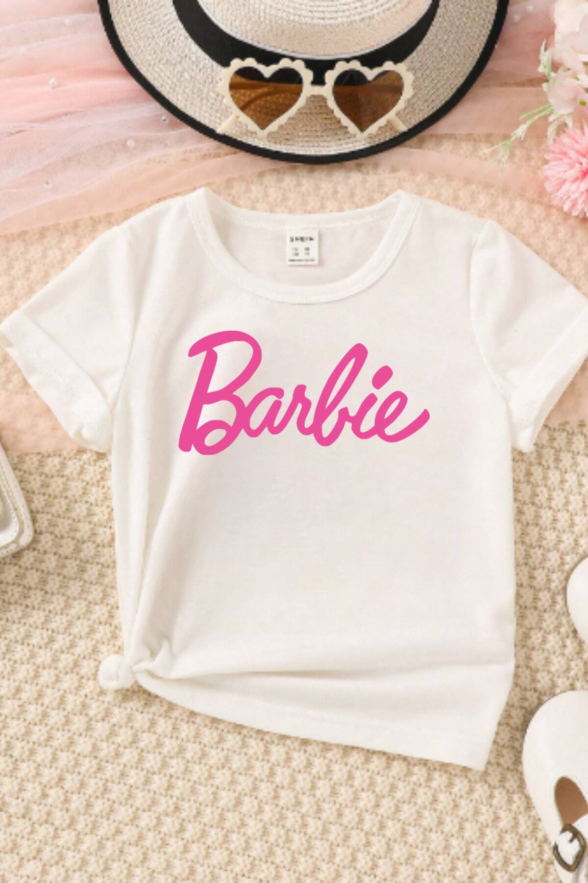 Kız Çocuk Tişört Barbie Baskılı Kız Tişört