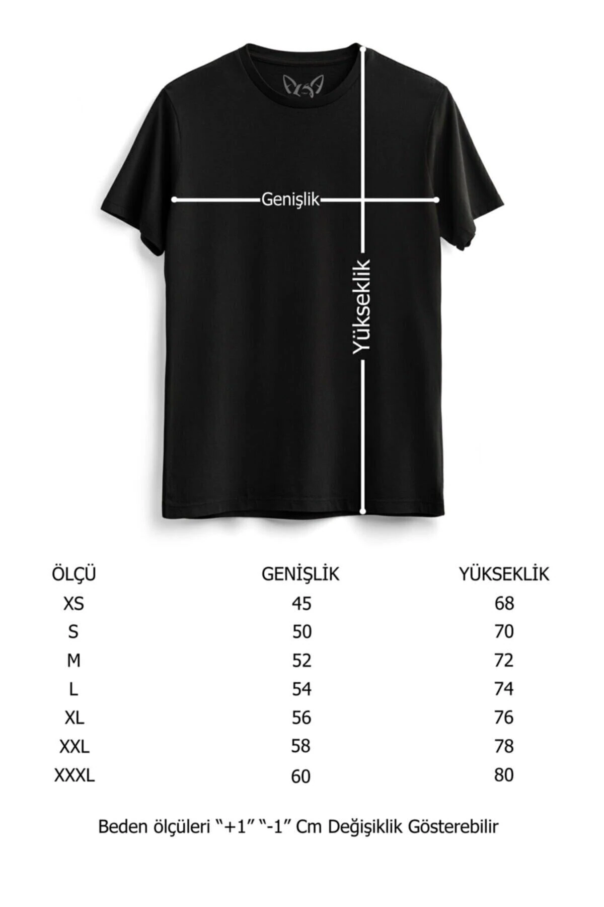 Duman Baskılı Siyah Tshirt