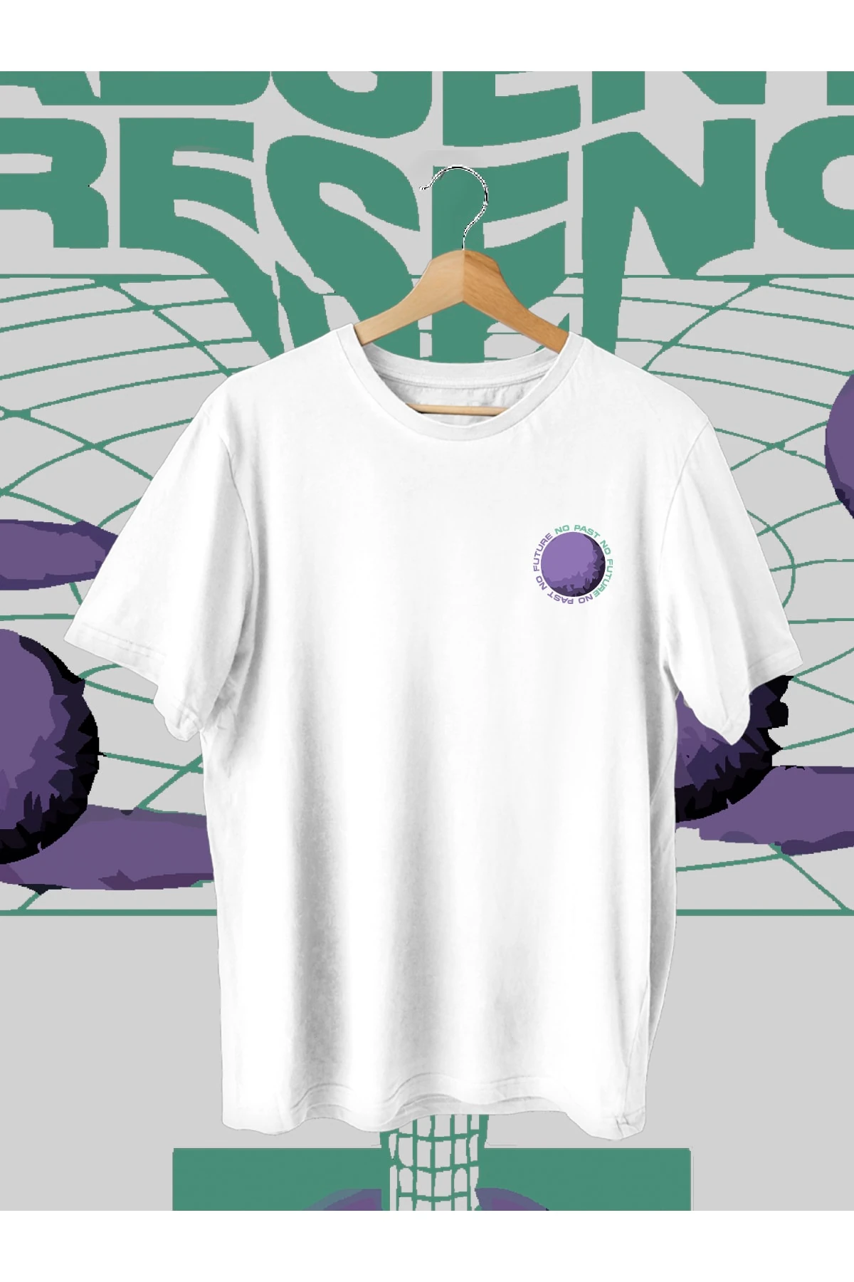 Future Baskılı Oversize T Shirt