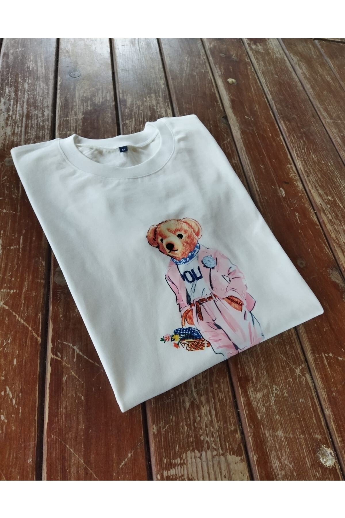 GİYİMİXTR Pembe Pantalonlu Teddy T-SHİRT