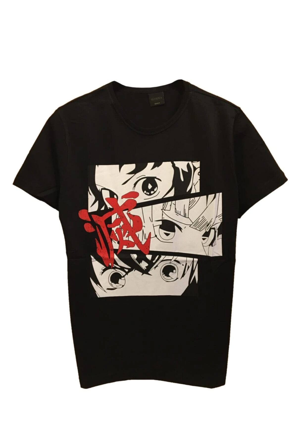 Unisex Demon Slayer Eyes Baskılı T-SHİRT