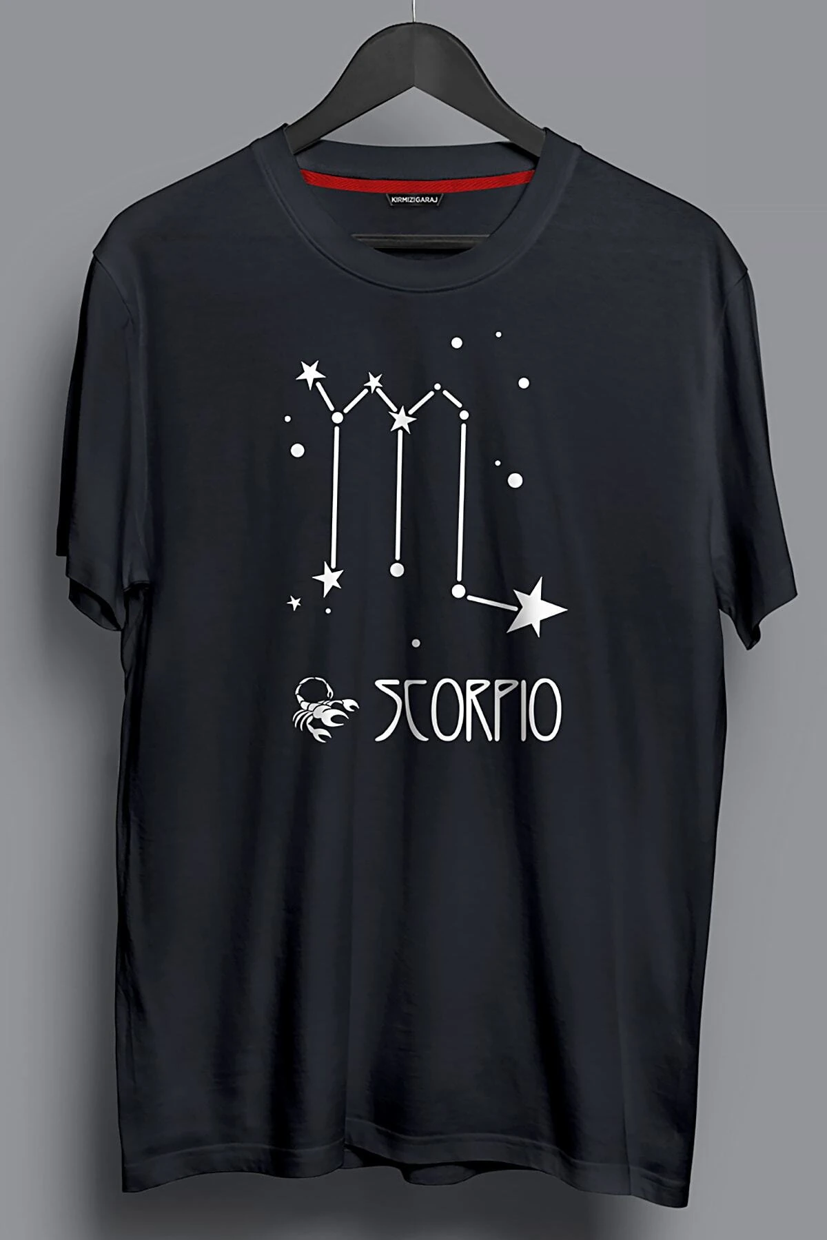 Unisex Siyah  Akrep Burcu Horoscope Tişört