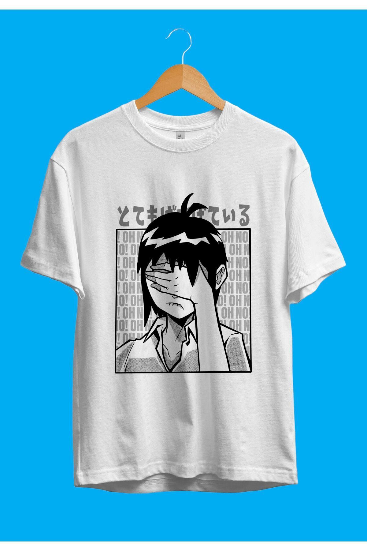 Oversize Anime Manga Karakter Temalı Tasarım Baskılı Unisex T-SHİRT
