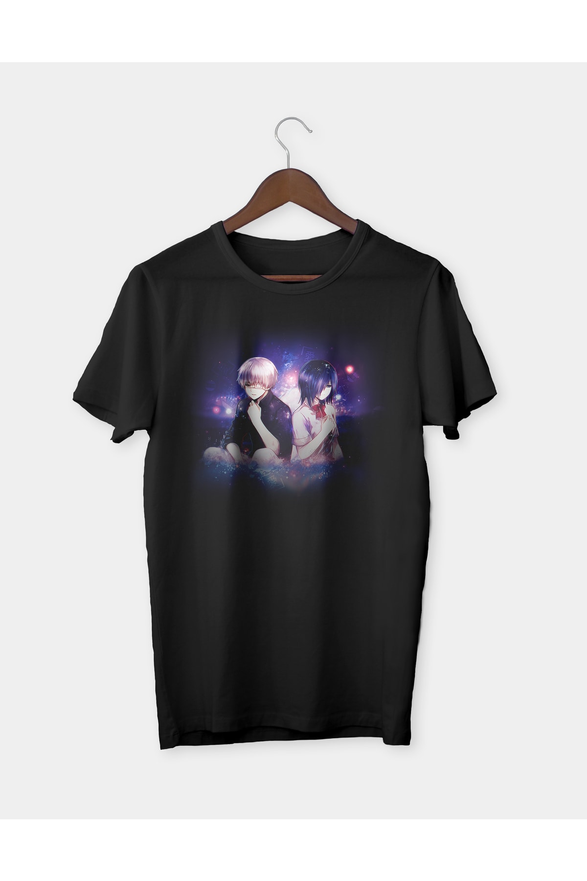Anime Tokyo Ghoul Baskılı Unisex T-shirt Tişört