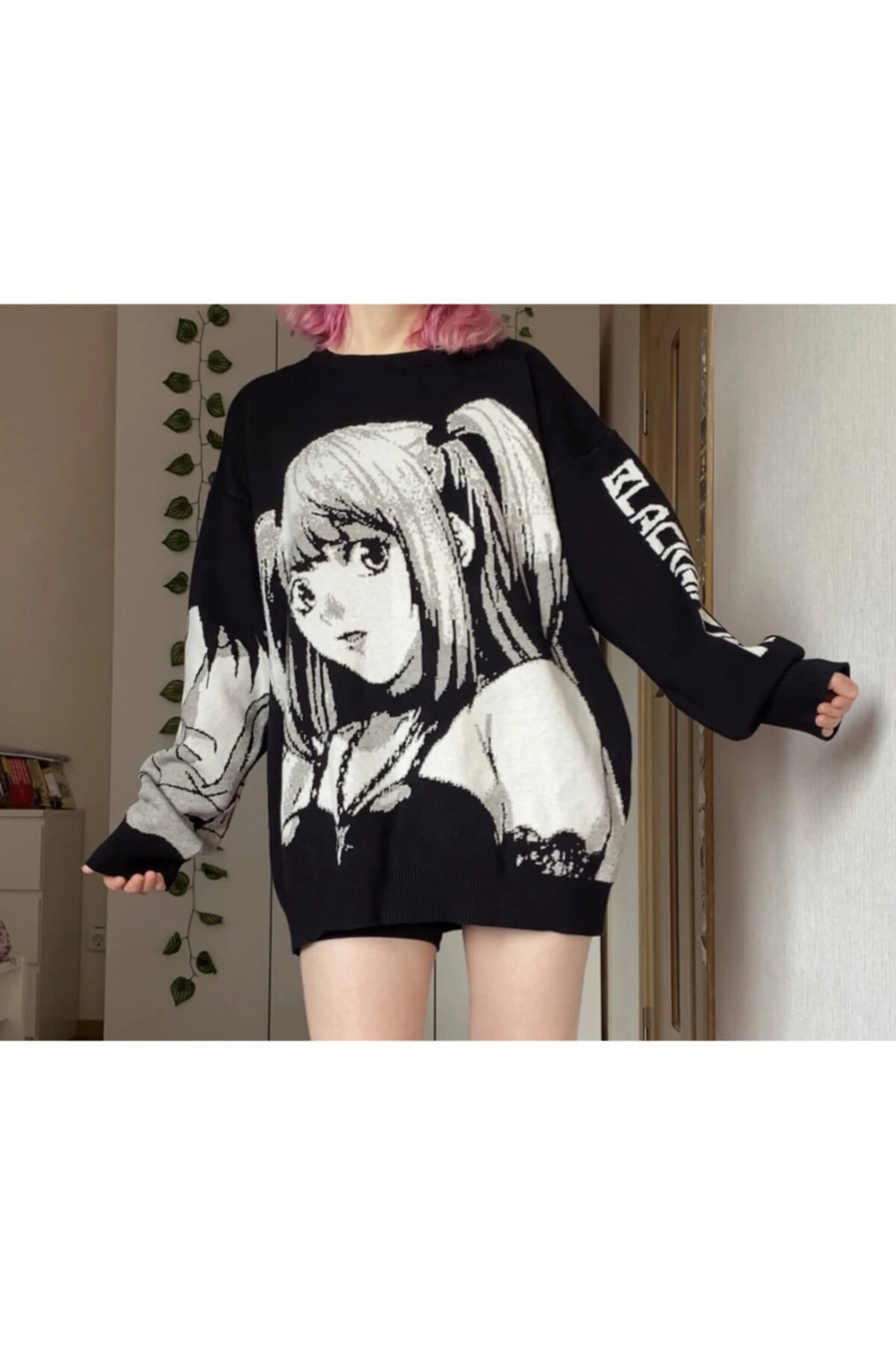 Oversize Death Note - Knit (unisex) Uzun Kollu