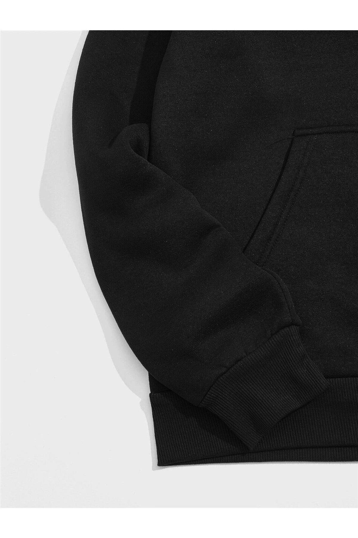 Unisex Baskılı Oversize Kapüşonlu Sweatshirt