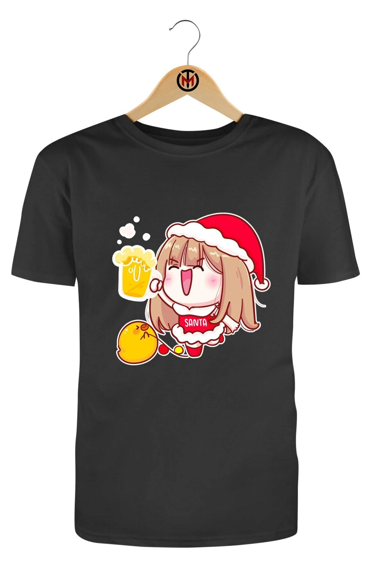 Yılbaşı Tişörtü / Yeni Yıl Anime Santa Love Tişört