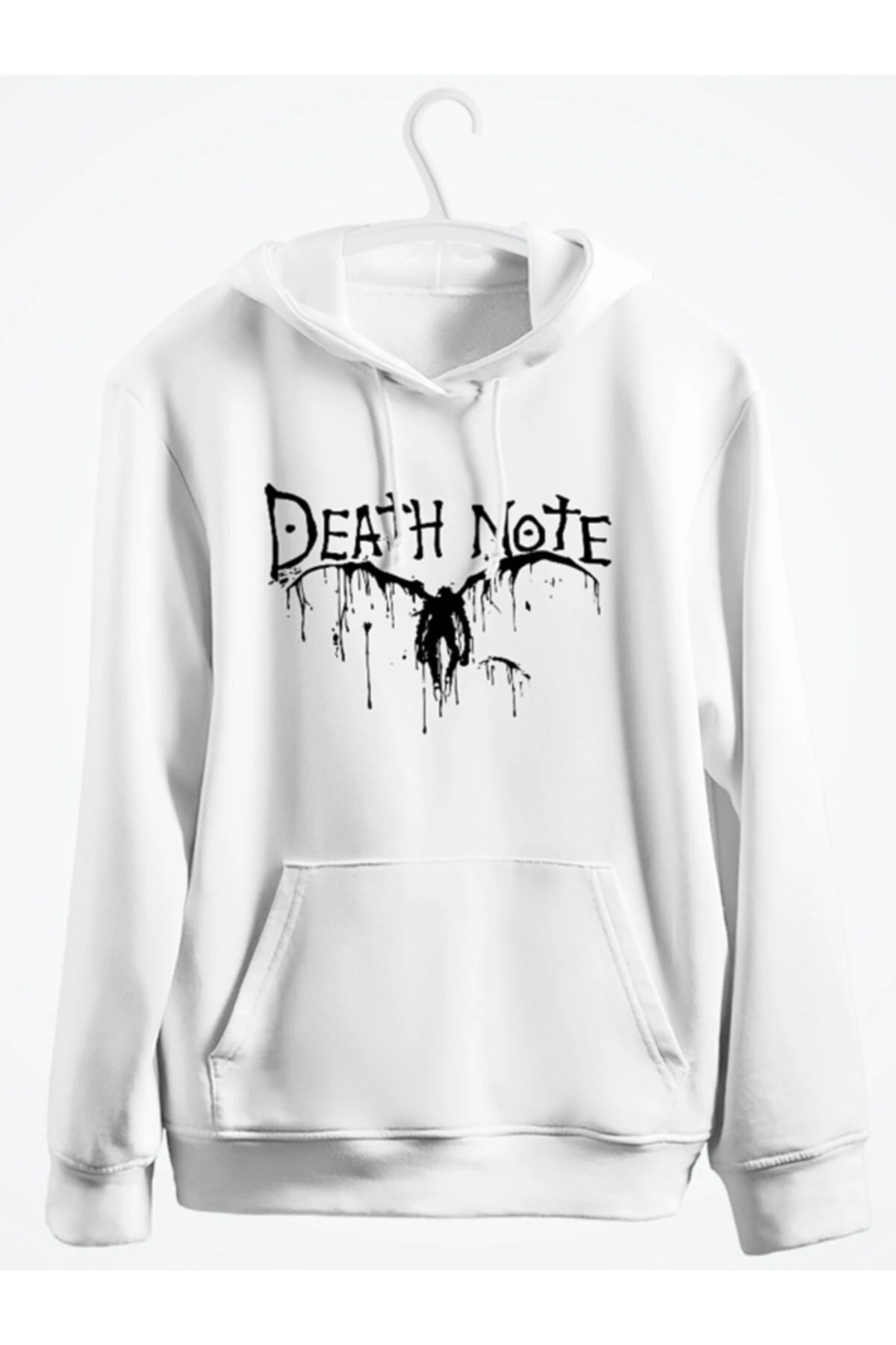Oversize Death Note Anime Baskılı Kapüşonlu Sweatshirt Cst0005.