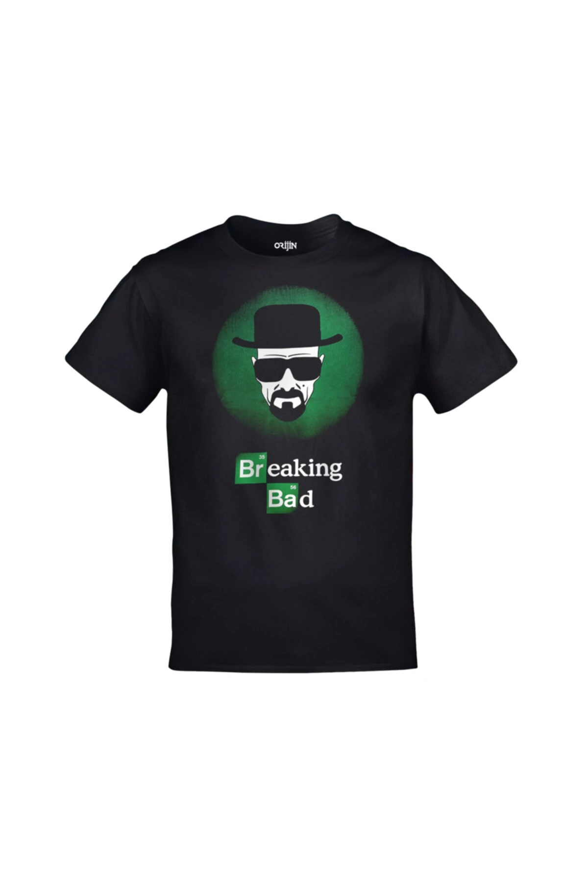 Unisex Siyah Breaking Bad Baskılı Tshirt