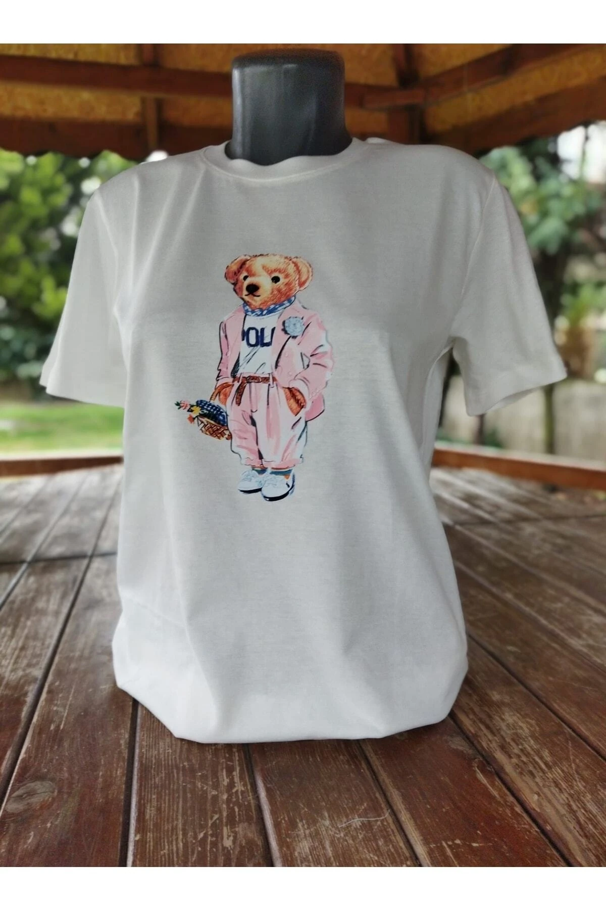 GİYİMİXTR Pembe Pantalonlu Teddy T-SHİRT