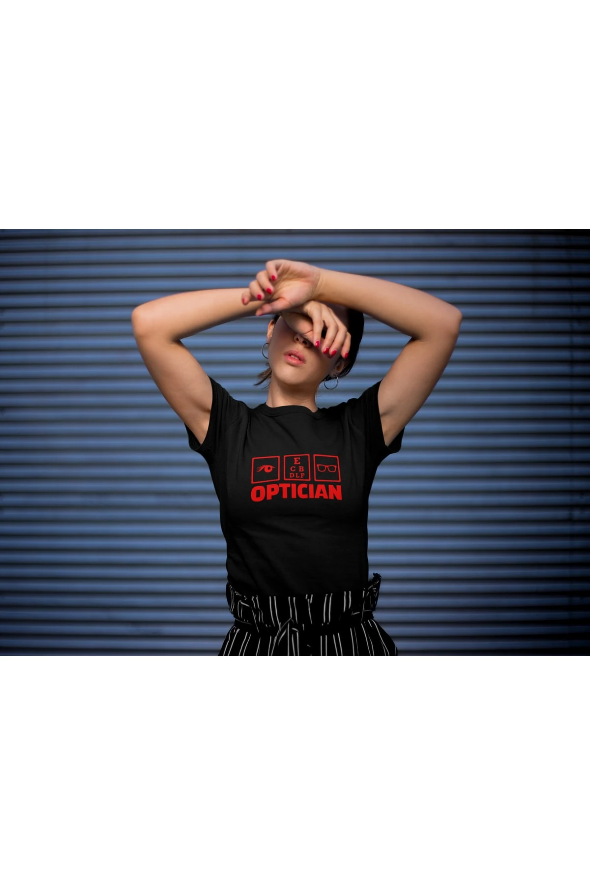 Optician Tshirt Unisex Beyaz K Regularfit