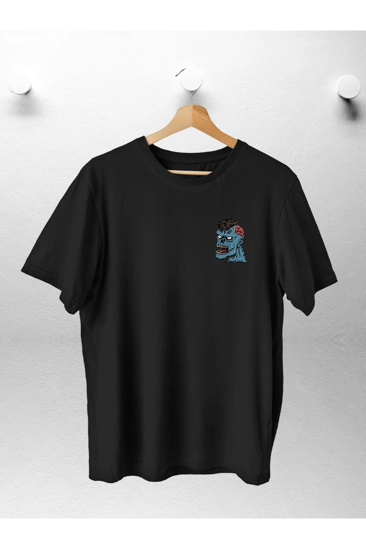 Zombie Head Baskılı Oversıze Tshirt