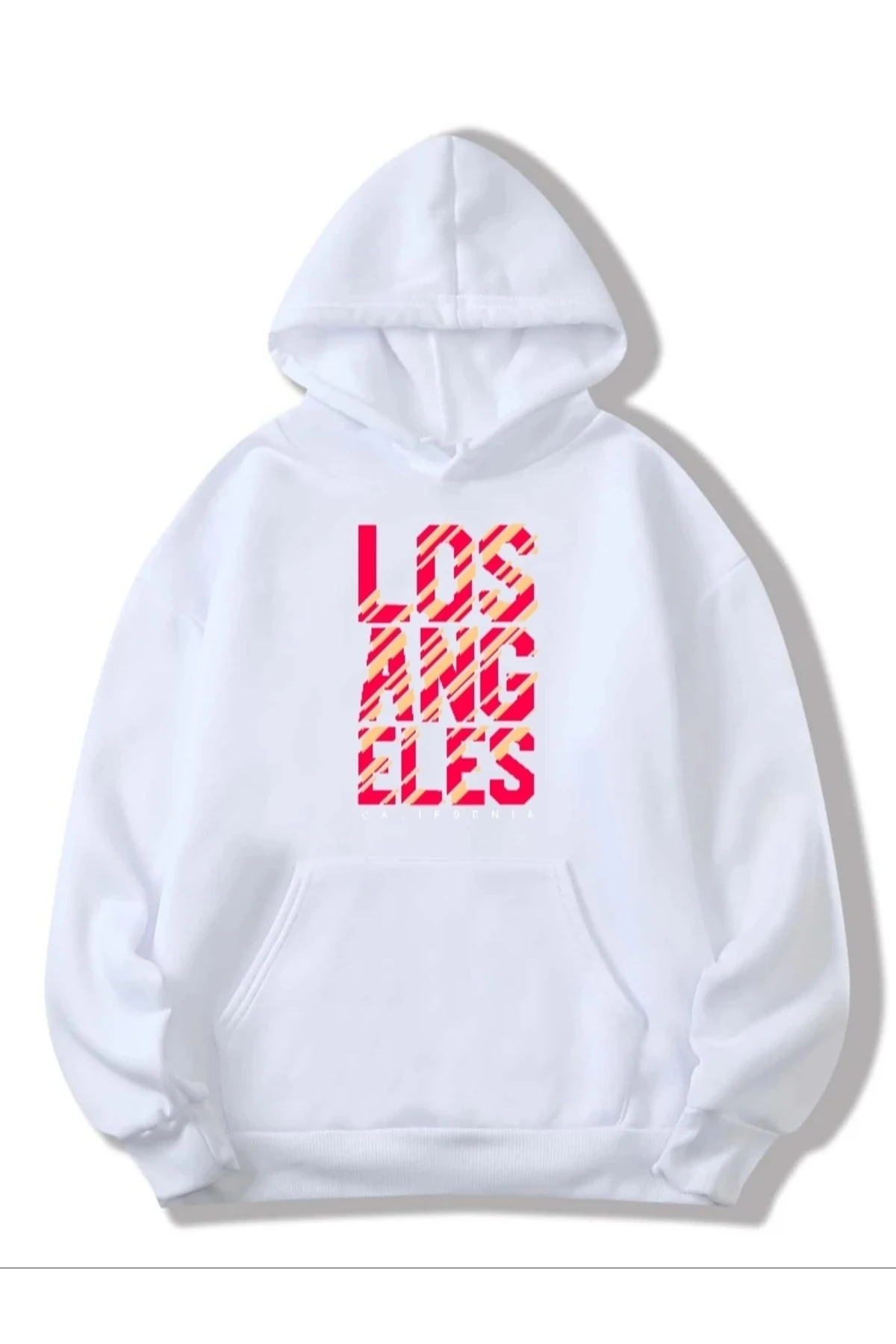 Angeless Baskılı Kapşonlu Sweatshirt