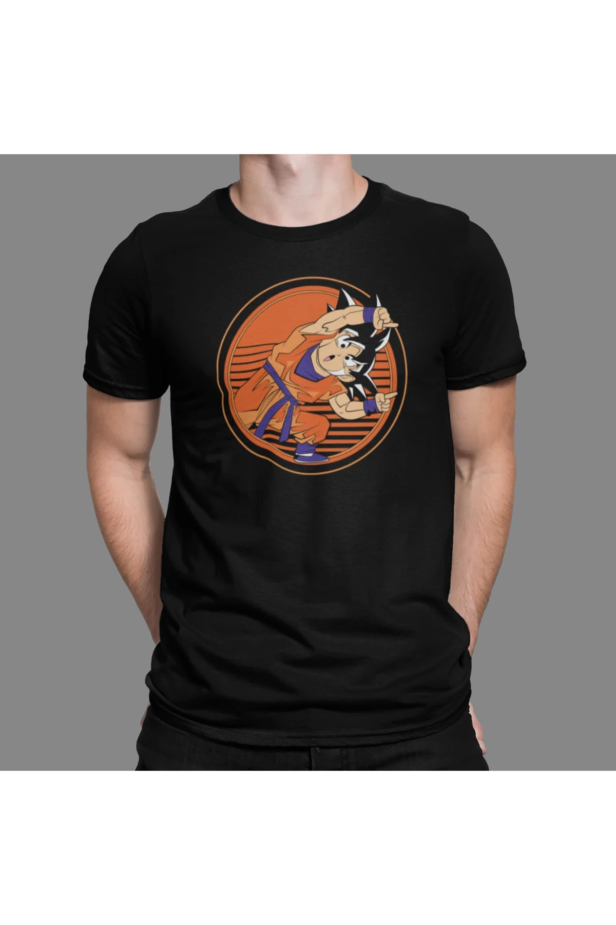 Anime Dragon Ball Tshirt Bisiklet Yaka