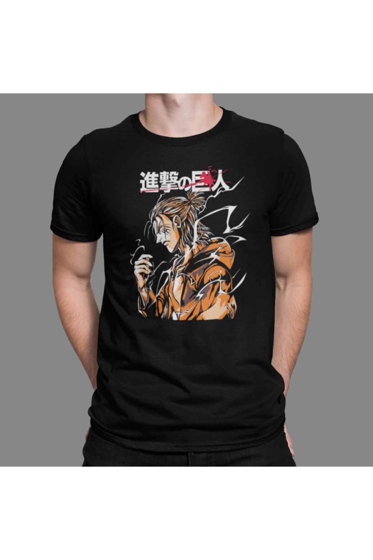 Anime Attack On Tıtan Tshirt Bisiklet Yaka
