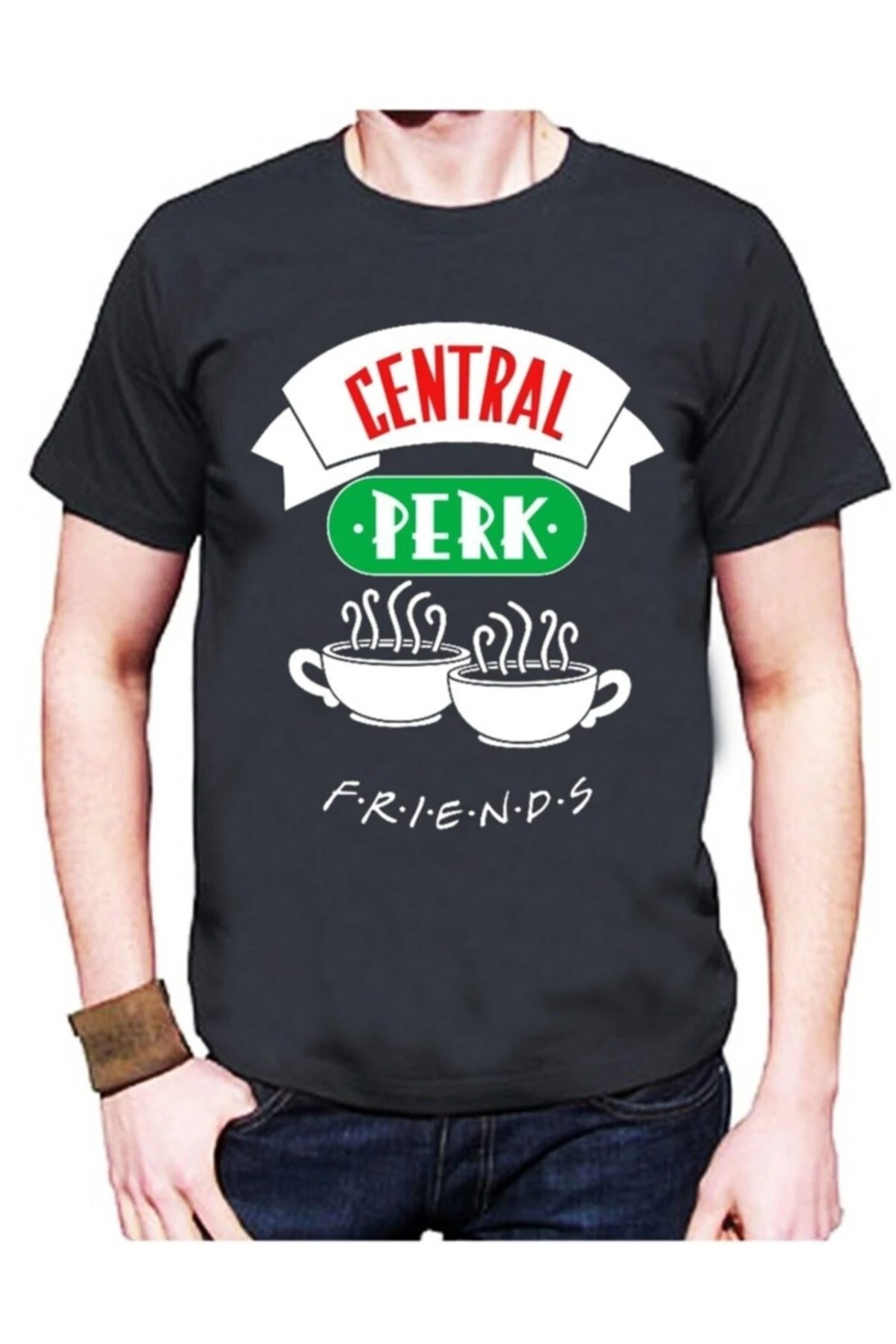 Friends Central Park Dizi,yazı Baskı Unisex Tshirt