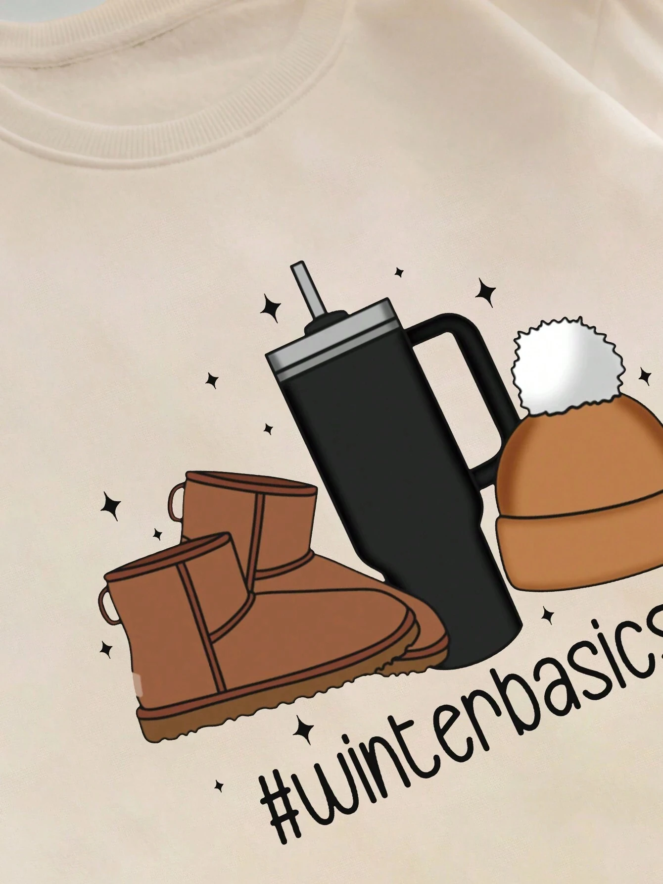 WINTER BASICS SWEATSHIRT - bej