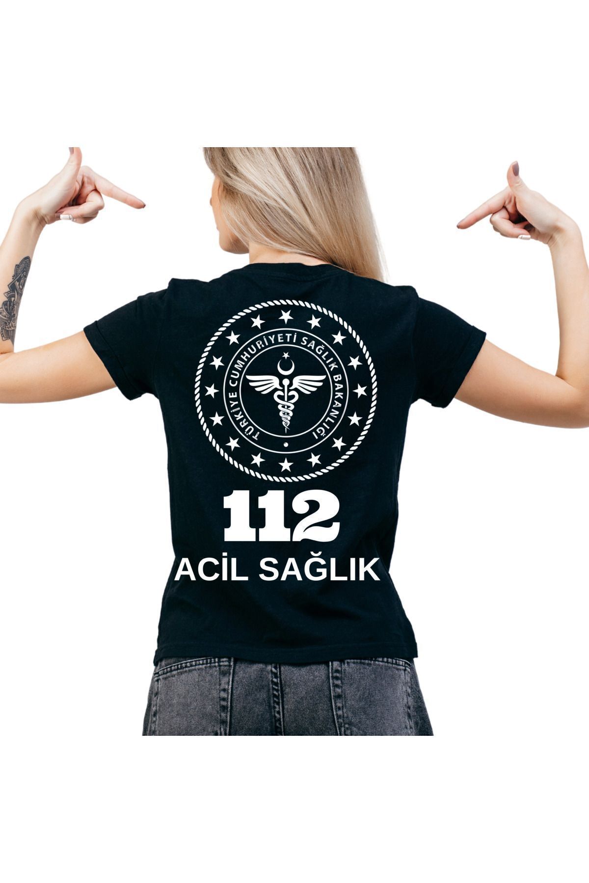 112 Acil T-shirt Kadın Model