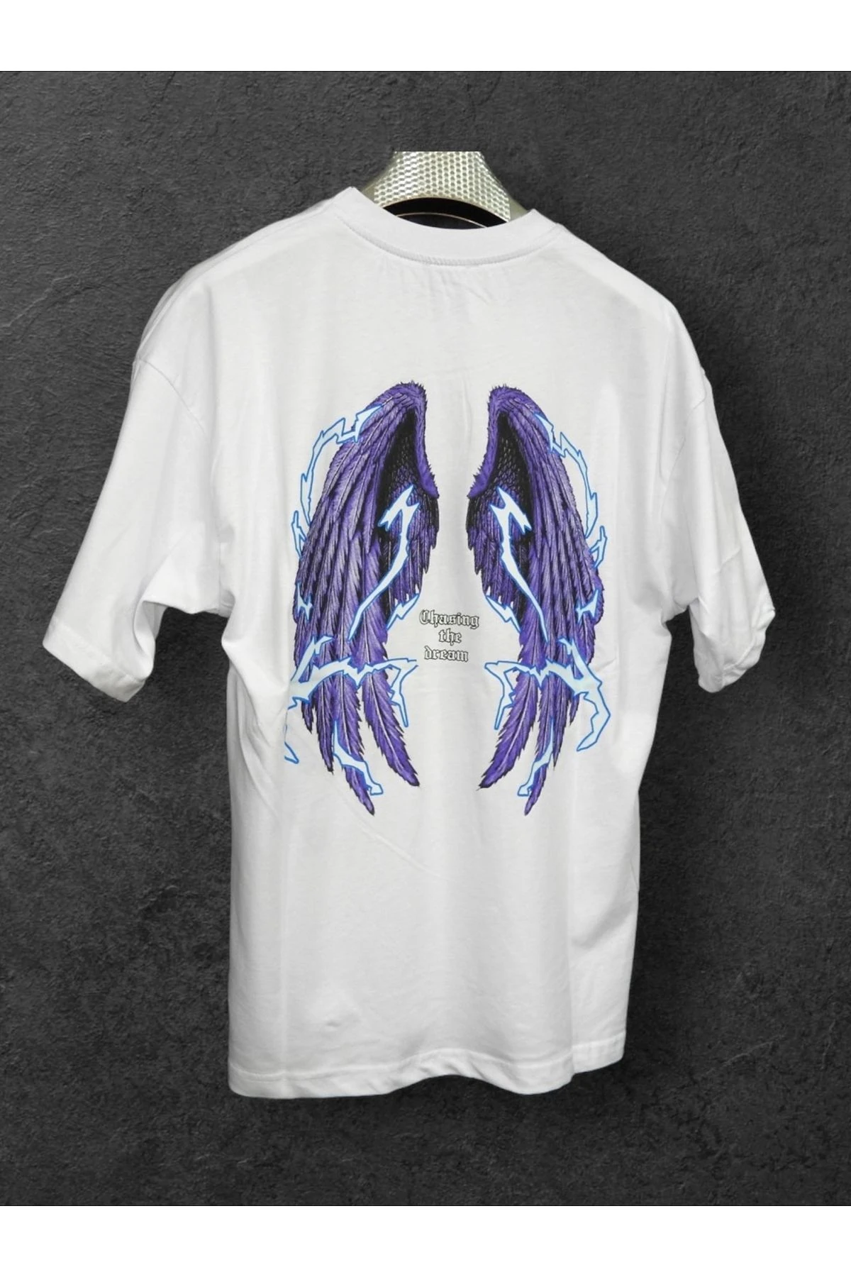 Erkek Baskılı Pamuklu Bisiklet Yaka Kısa Kollu T-shirt