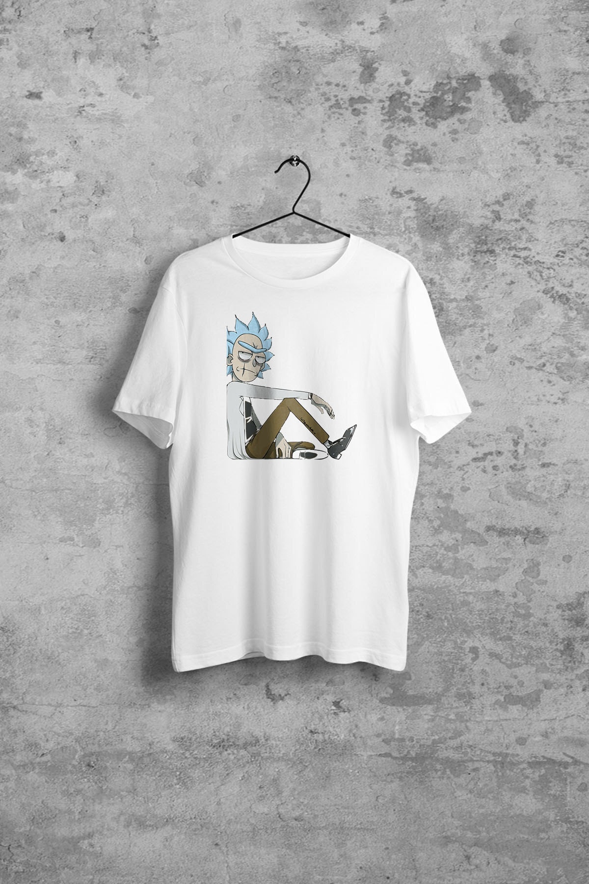 Rick Erkek Beyaz Tshirt
