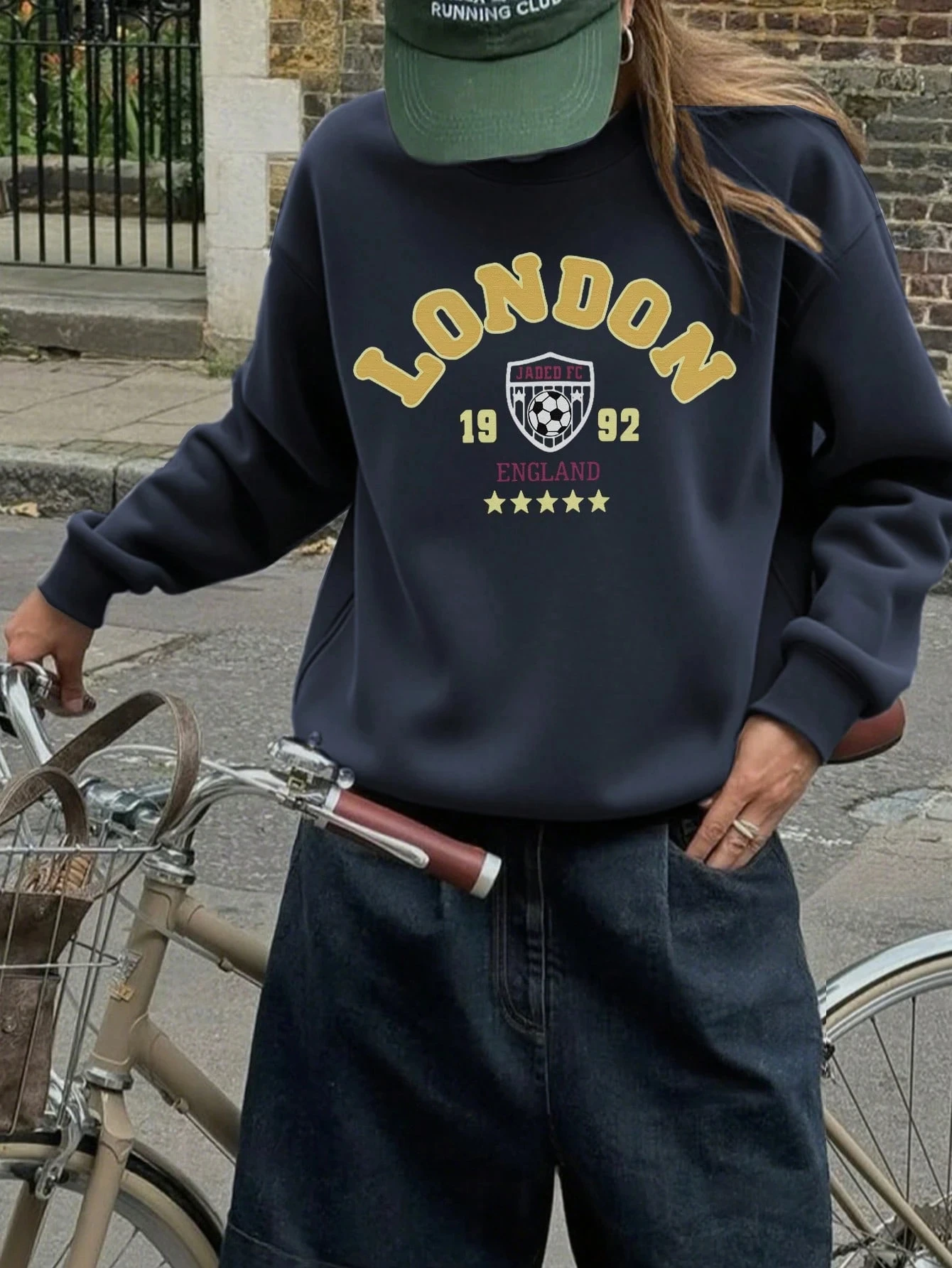 LONDON 2 SWEATSHIRT - koyulacivert
