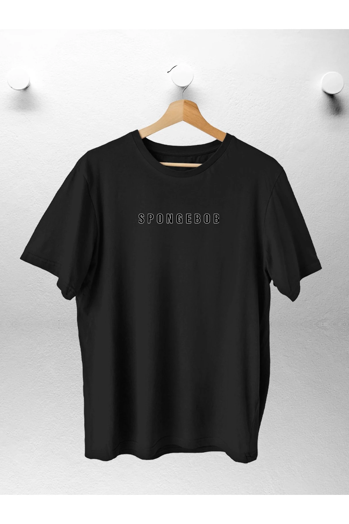 Kadın Erkek Trend Spongebob Baskılı Oversize T Shirt