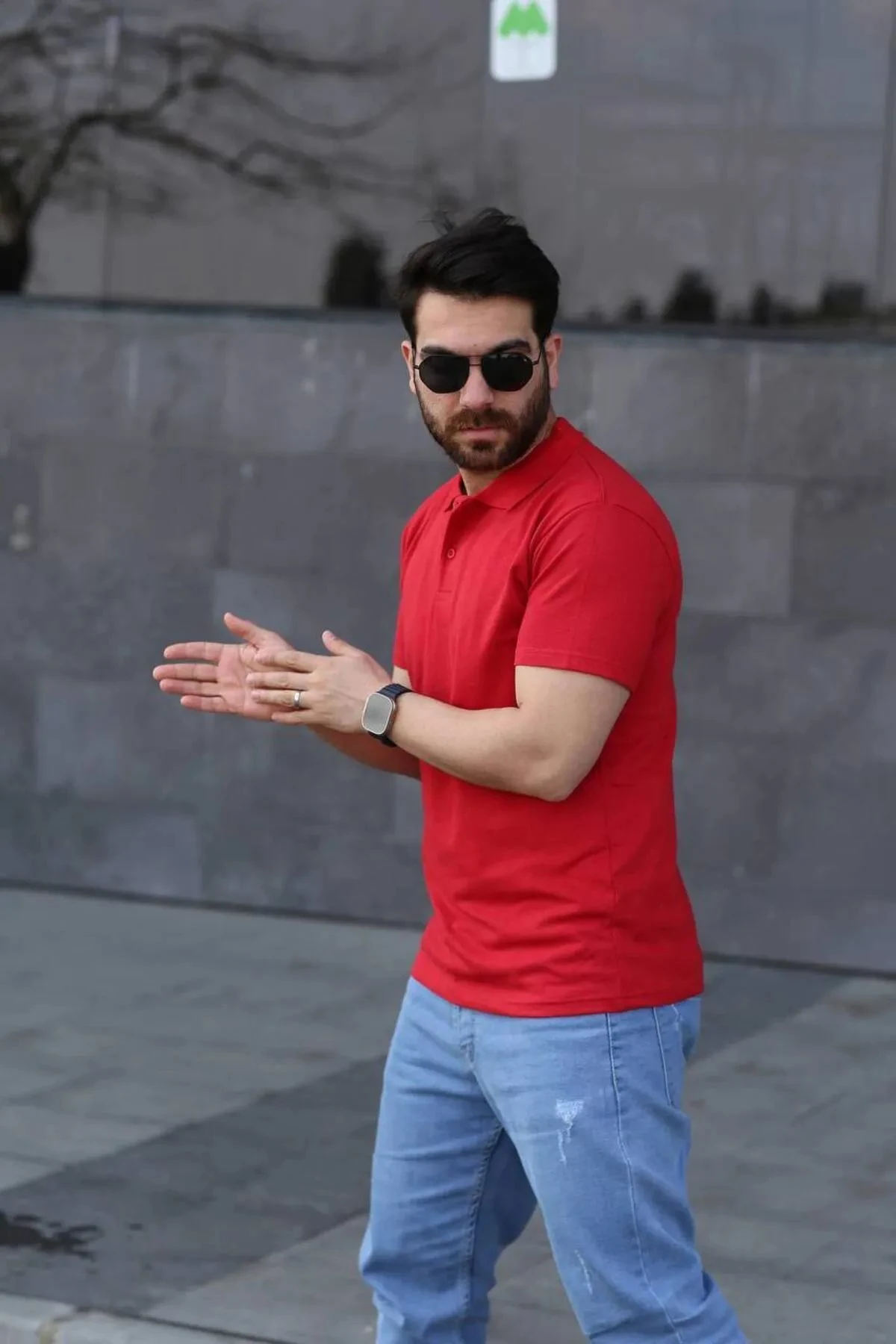 Polo Yaka T-shirt Unisex Model