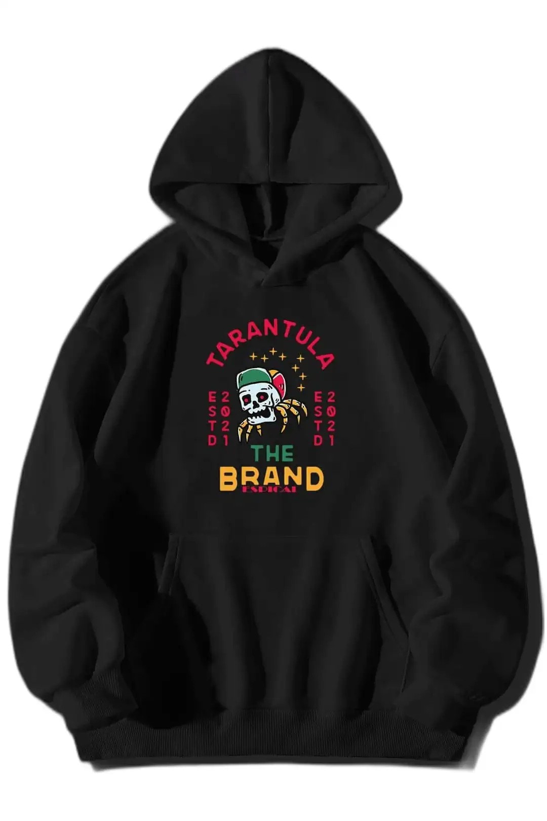 - Şardonlu Kapüşonlu Kapüşonlu Kanguru Cep Oversize Lastik Paça Sweatshirt Takimi