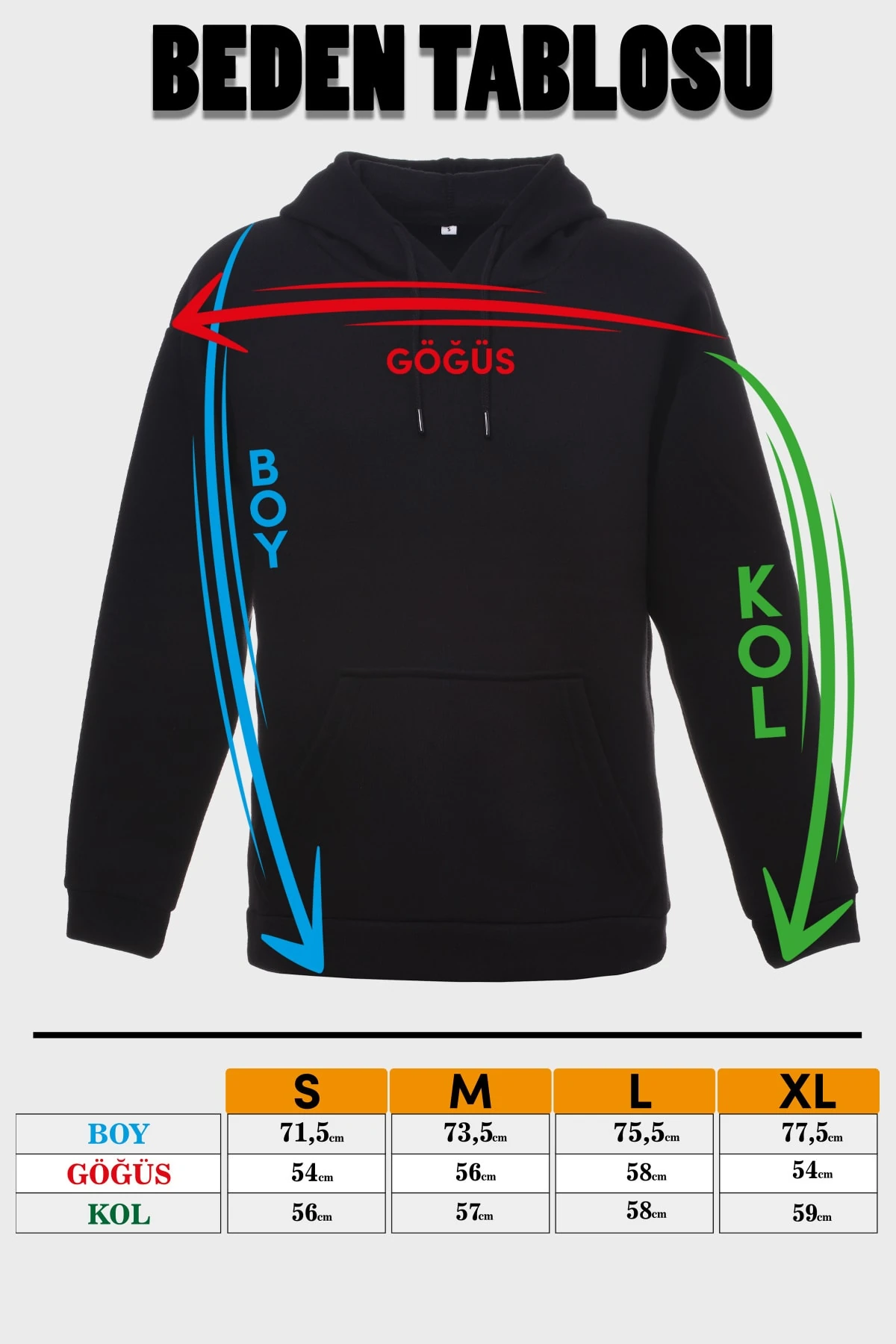 Parot Minimal Baskılı Kapüşonlu Üç İplik Sweatshırt Oversıze Hoodıe