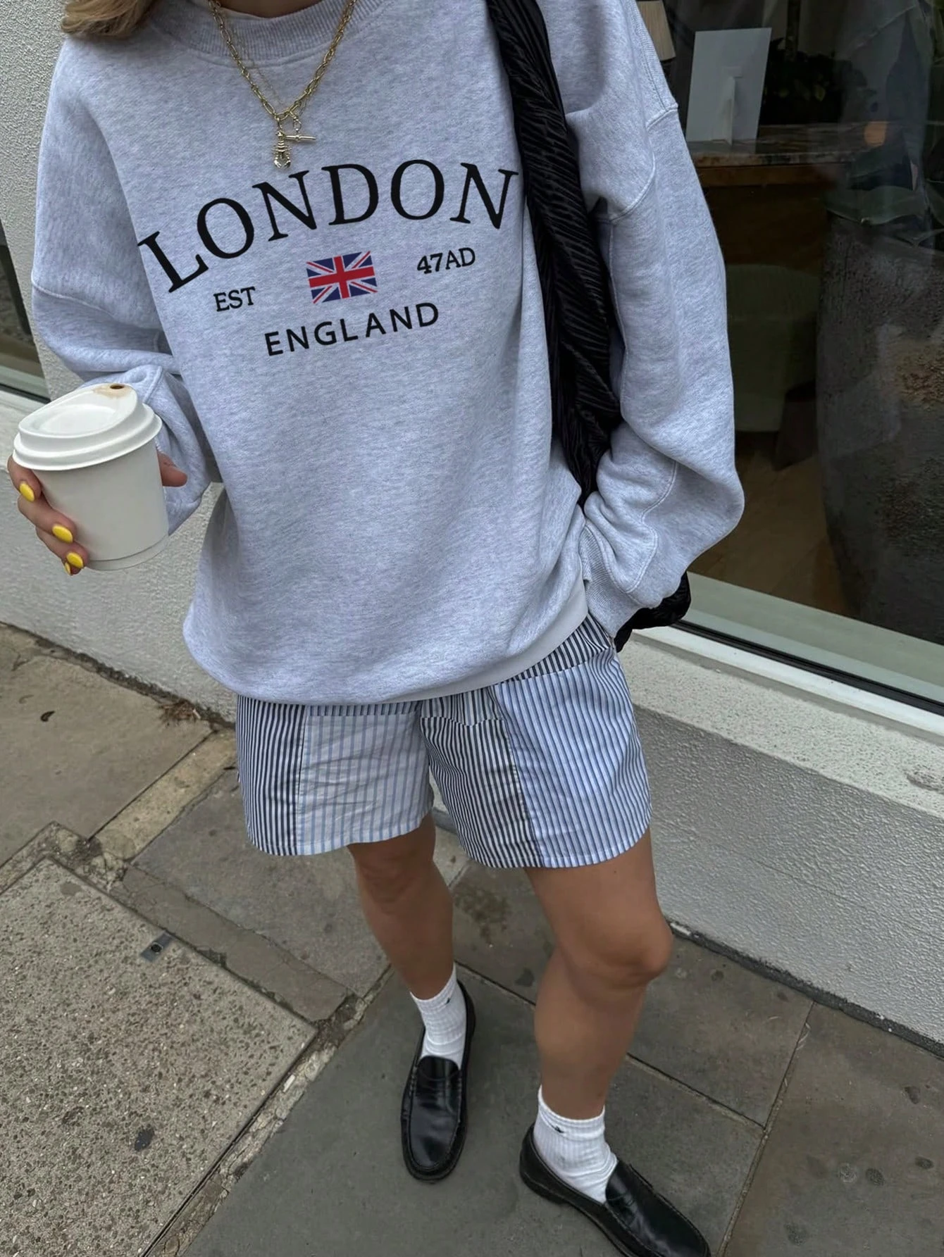 LONDON SWEATSHIRT - gri