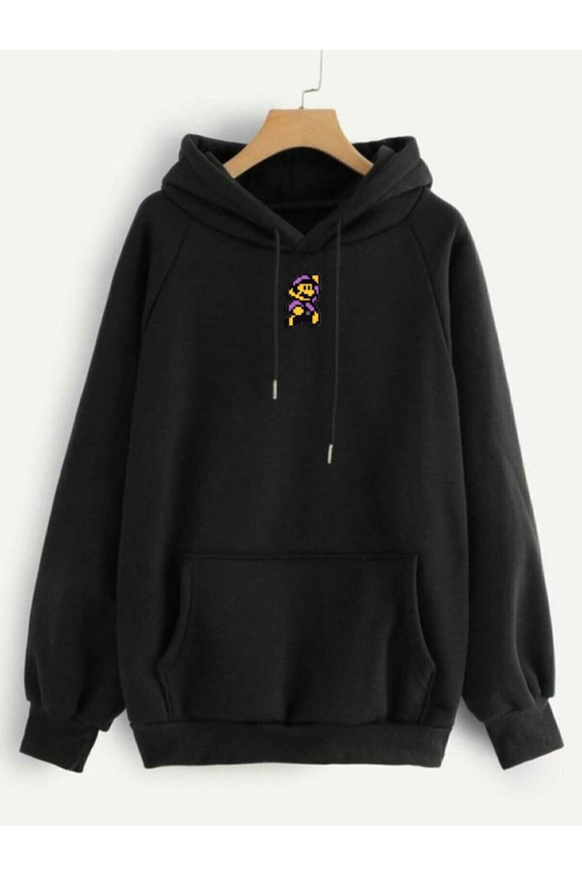 Mario Amblem Baskılı Unisex Sweat