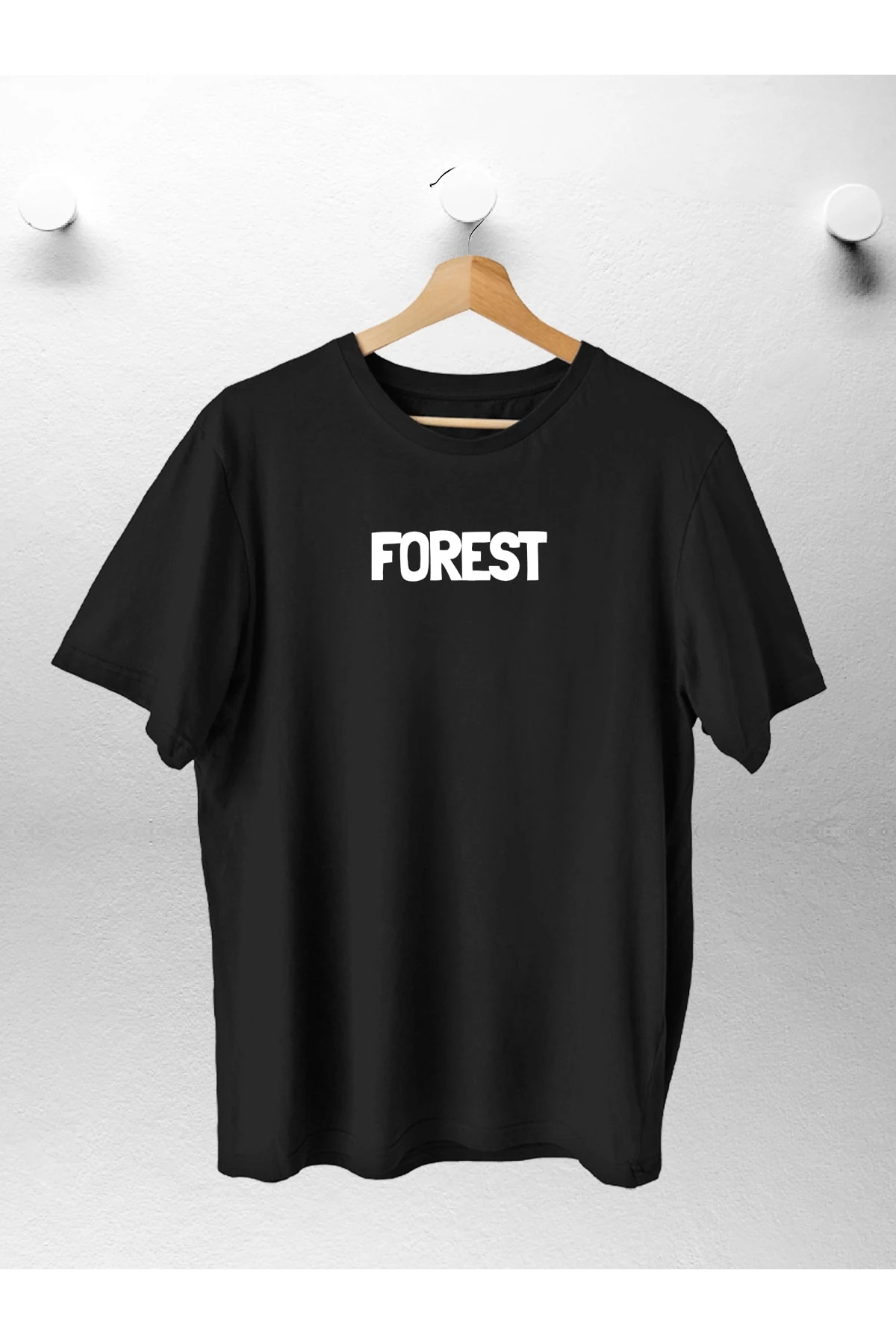 Kadın Erkek Trend Forest Baskılı Oversıze Tshirt