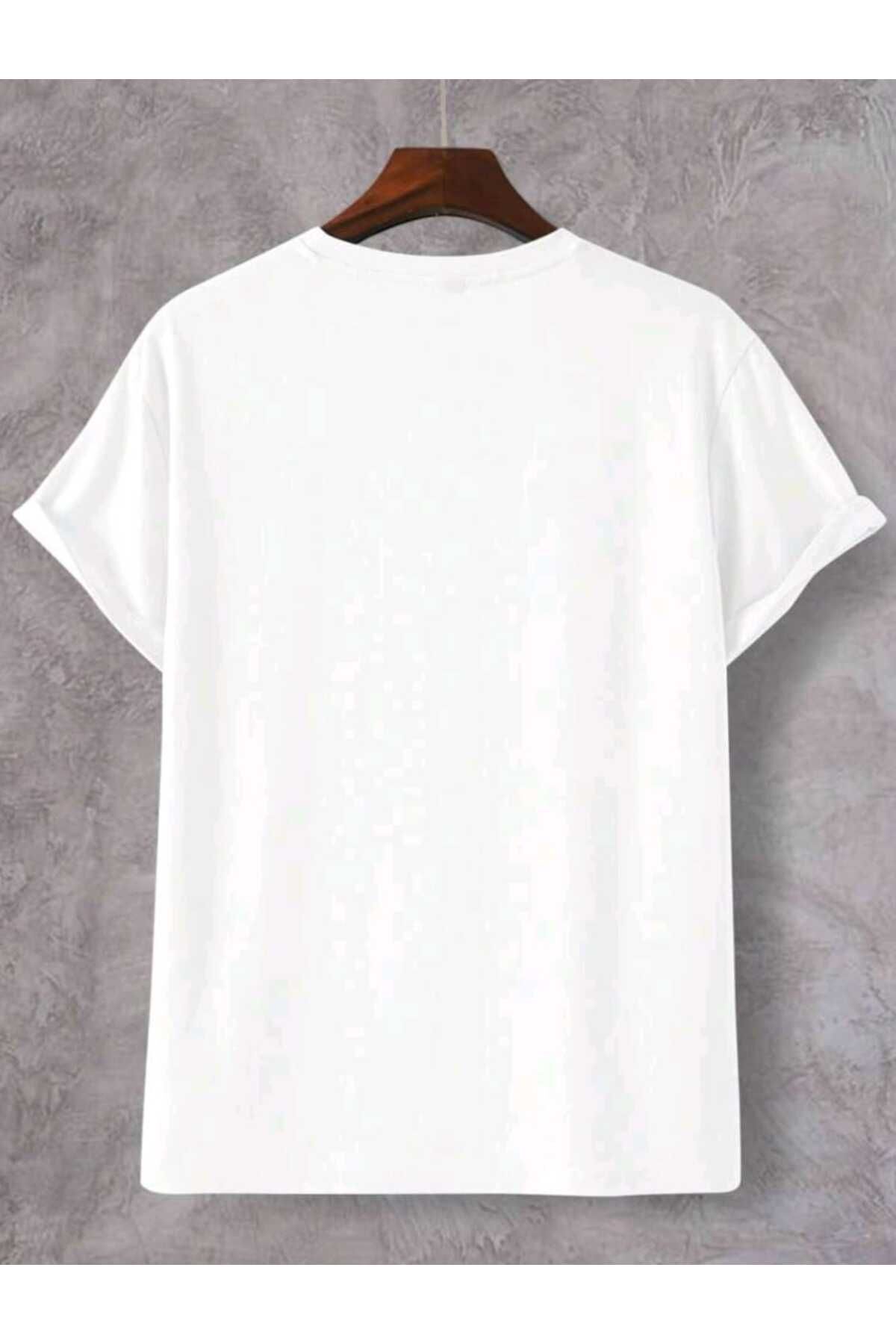 Erkek Minimal Palmiye Baskılı Sokak Stili Şort T-shirt Takım