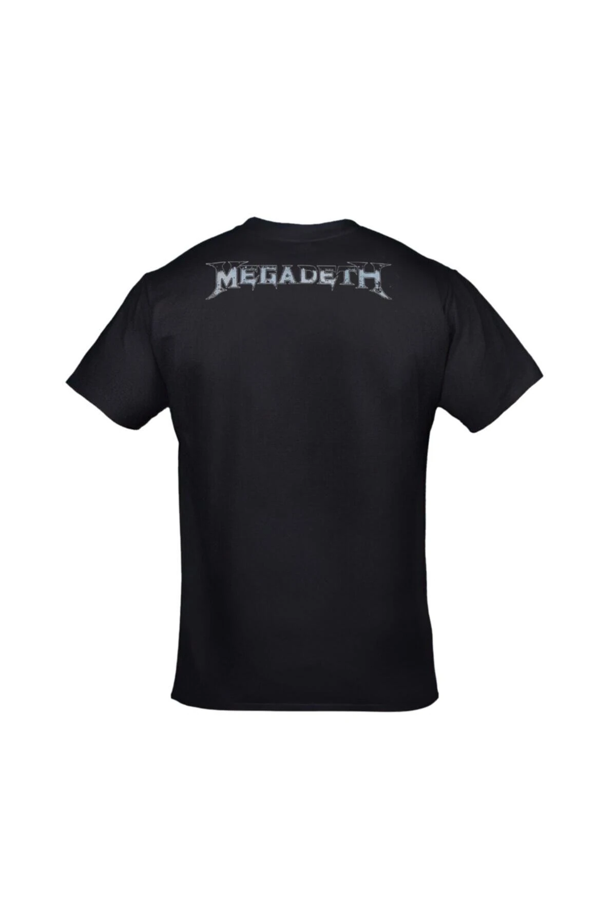 Unisex Siyah Megadeth Thirteen Baskılı T-shirt