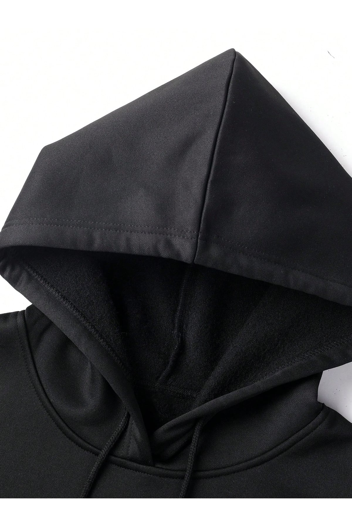 Love and Peace Baskılı Oversize Hoodie Sweatshirt Unisex Kapüşonlu Siyah Sokak Modası Rahat Kalıp