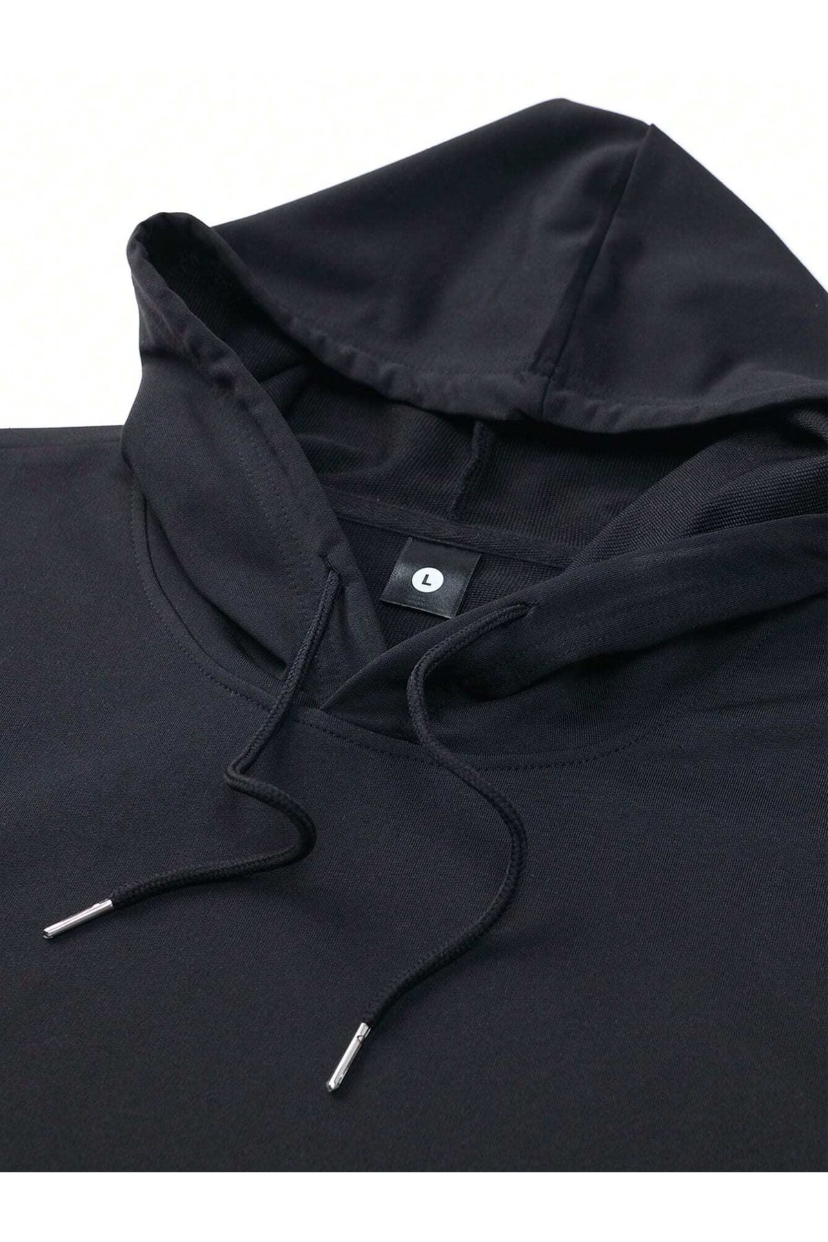 King ve Queen Tasarımlı Siyah Hoodie + Beyaz Sneaker Seti (2'li kombin )