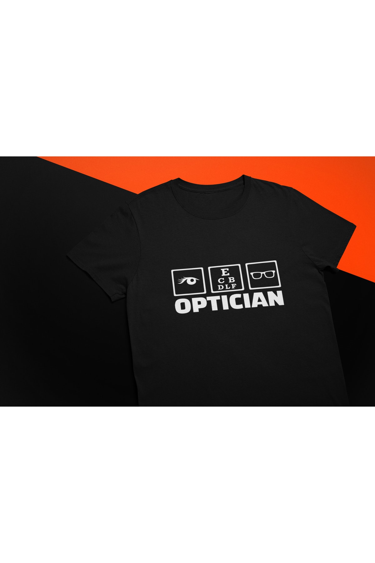 Optician Tshirt Unisex Beyaz Regularfit