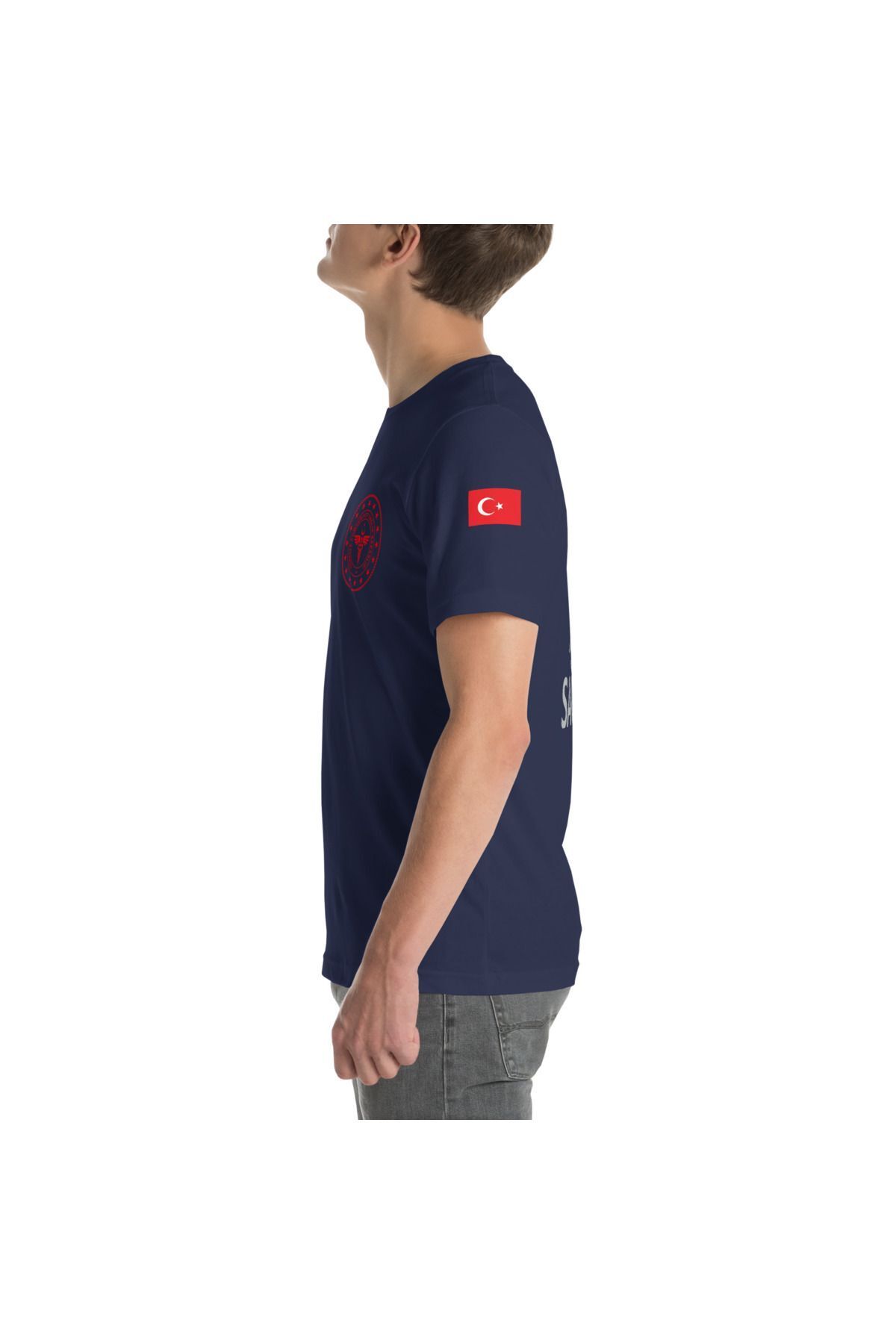 112 Acil Sağlık T-shirt Lacivert Rahat Kalıp