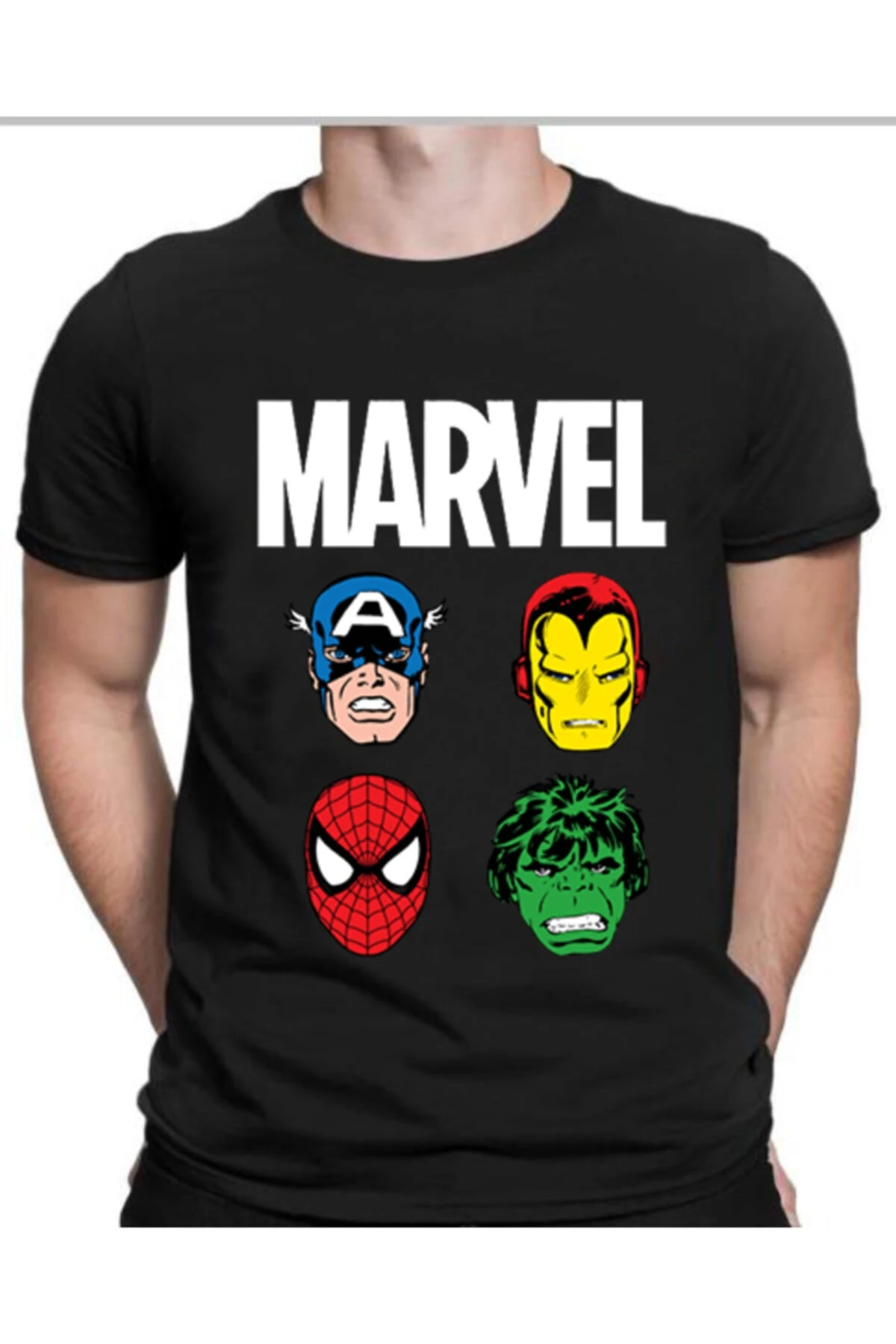 Marvel /kaptan Amerika/ıron Man/spiderman/hulk Unisex Tshirt