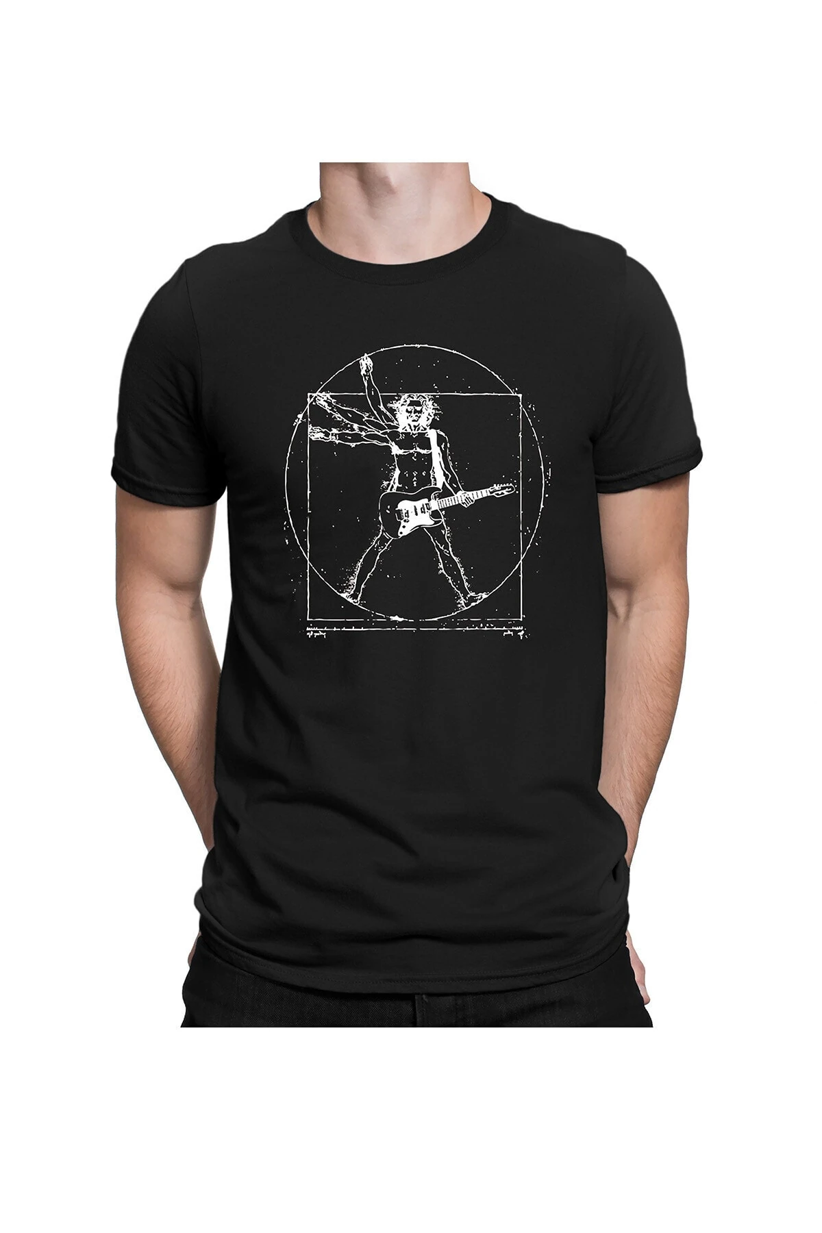 Da Vinvci Gitarist - Tshirt