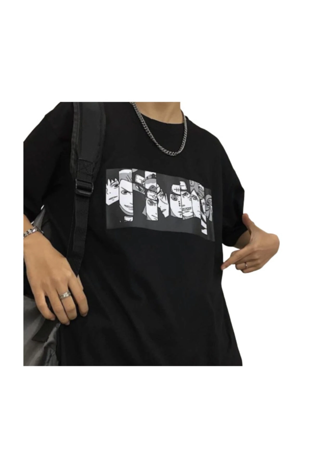 Siyah Naruto Tişört