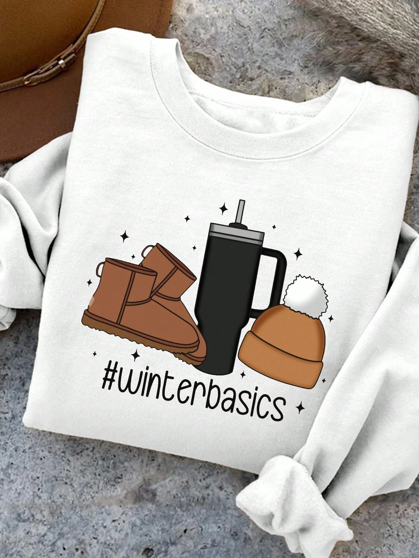 WINTER BASİCS SWEATSHİRT - beyaz