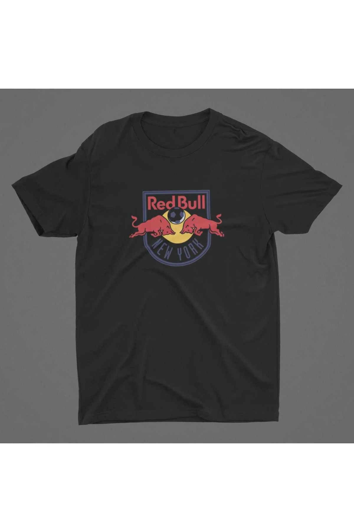 Unisex Siyah Enerji Kızgın Boğalar Tişört