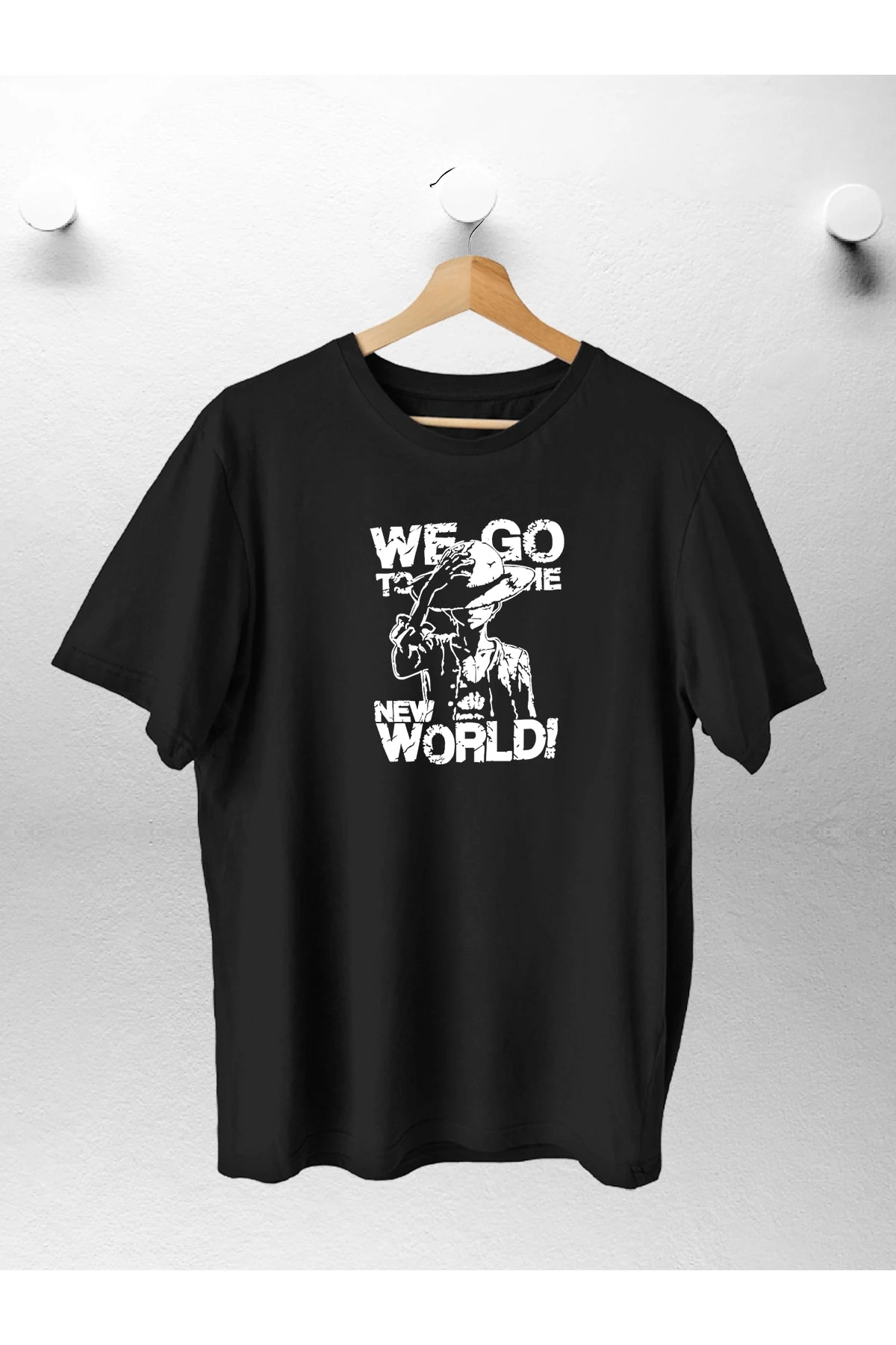 New World Anime Baskılı Oversıze Tshirt