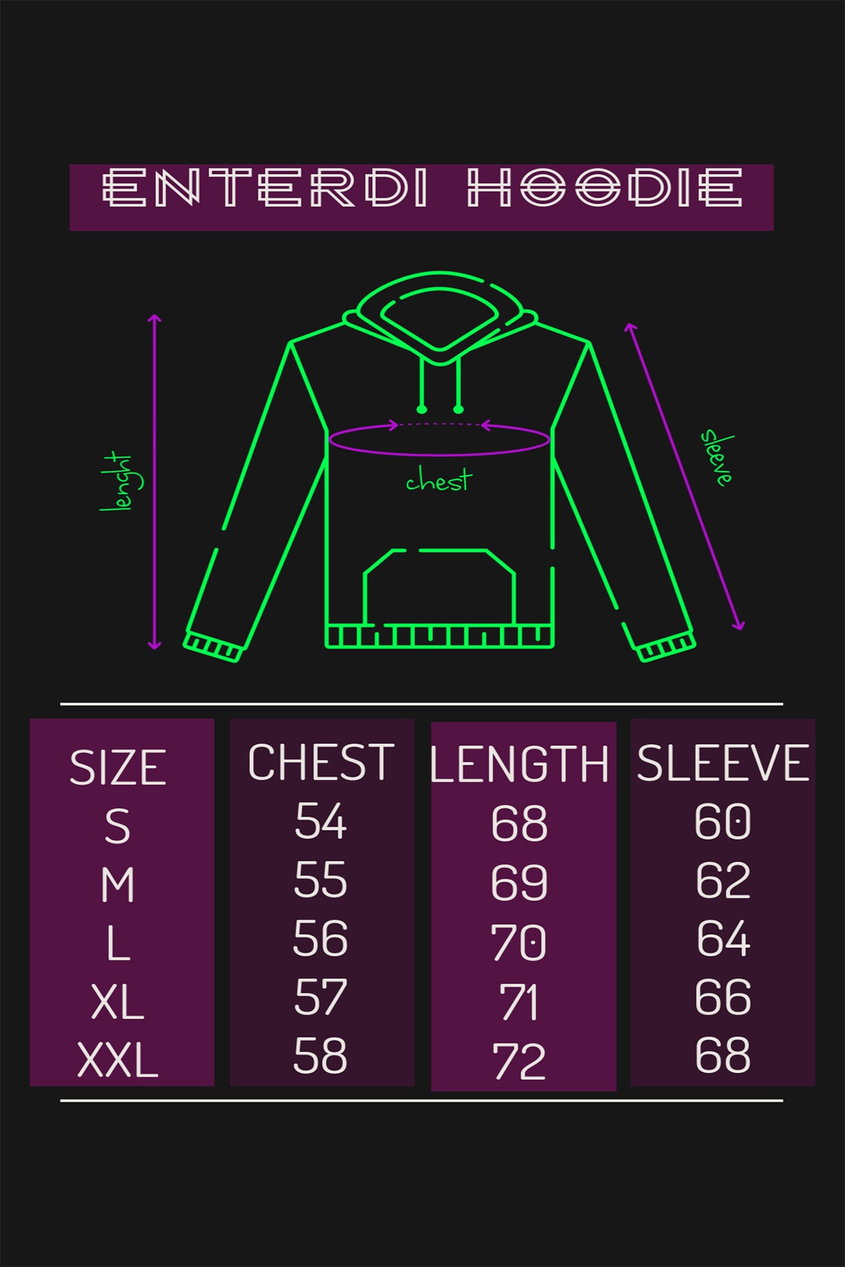 Wednesday Dizi Gotik Baskılı Siyah Kapüşonlu Unisex Sweatshirt