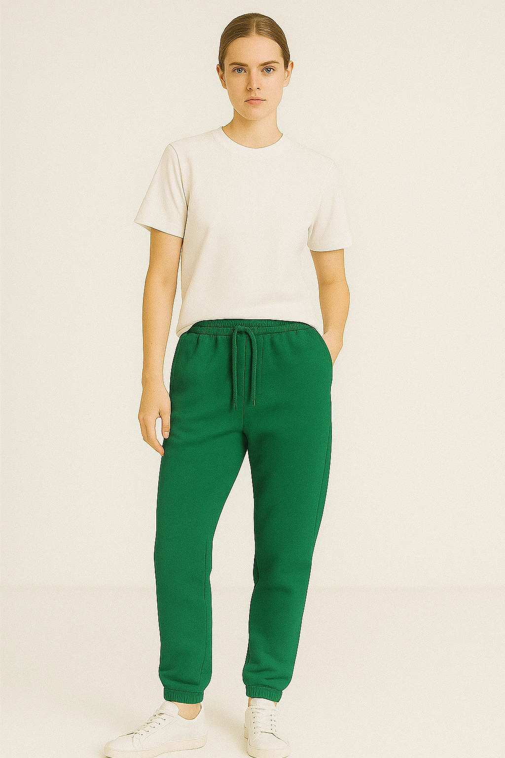 Kadın Jogger Basic Eşofman - yeşil