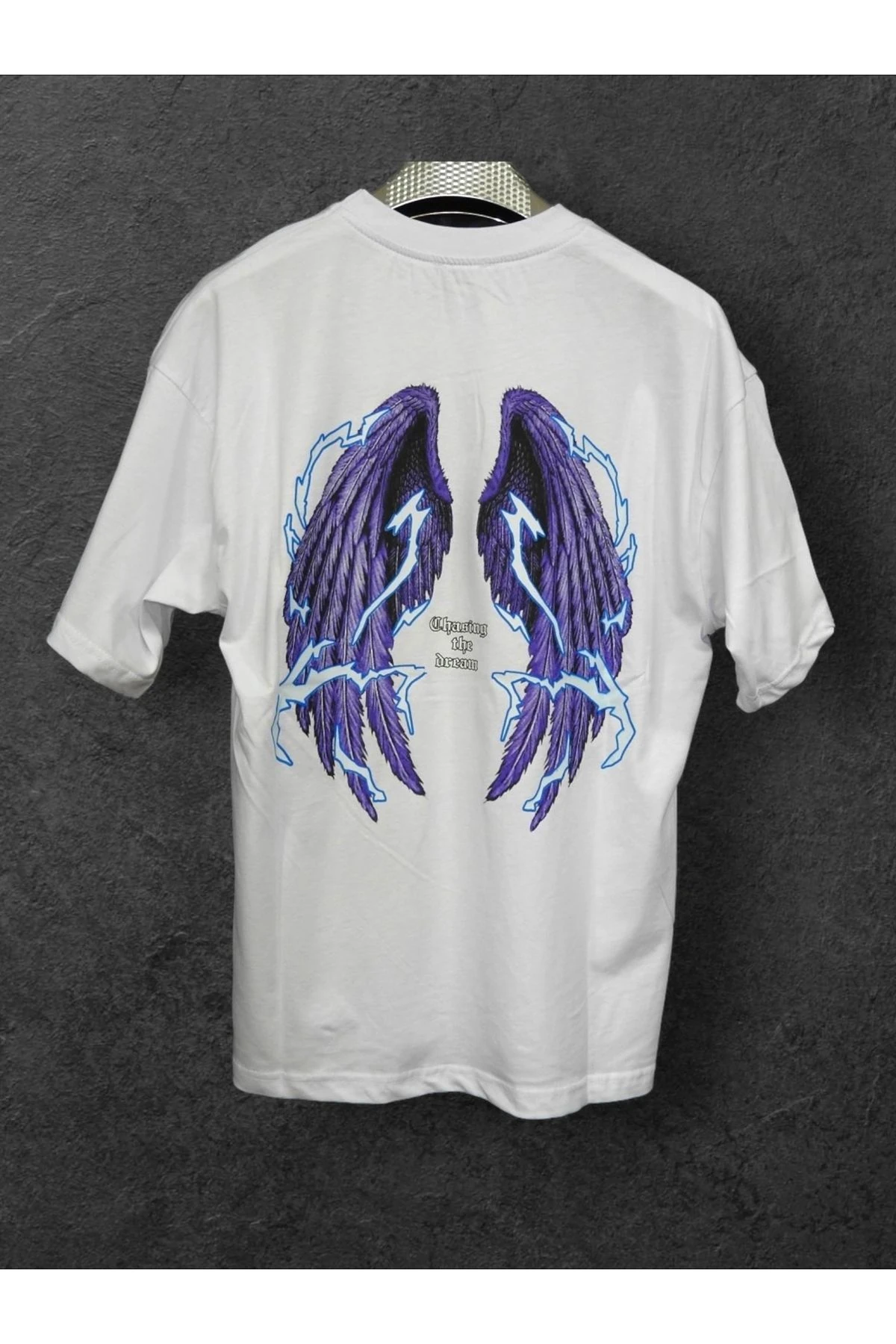 Erkek Baskılı Pamuklu Bisiklet Yaka Kısa Kollu T-shirt