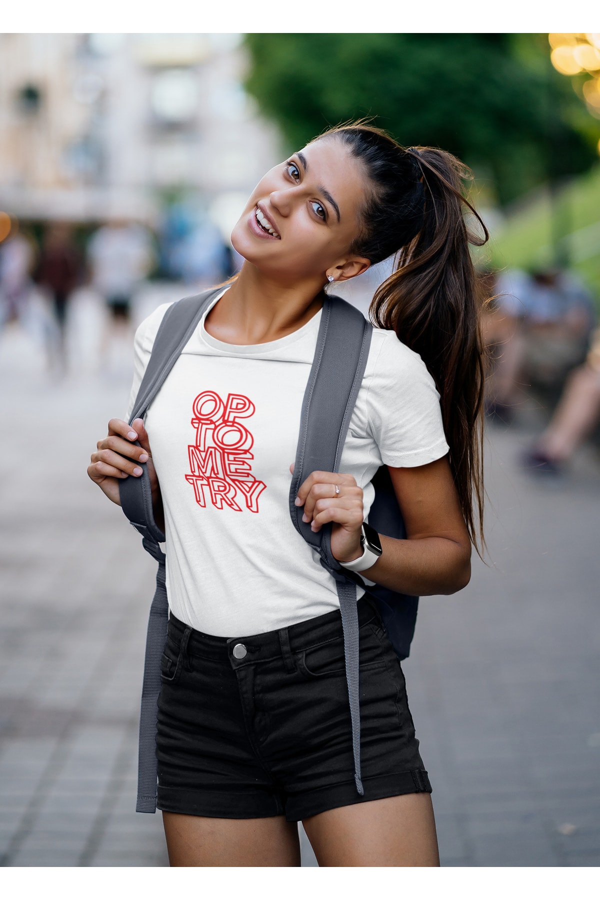 Optometry Tshirt Unisex Beyaz K Regularfit
